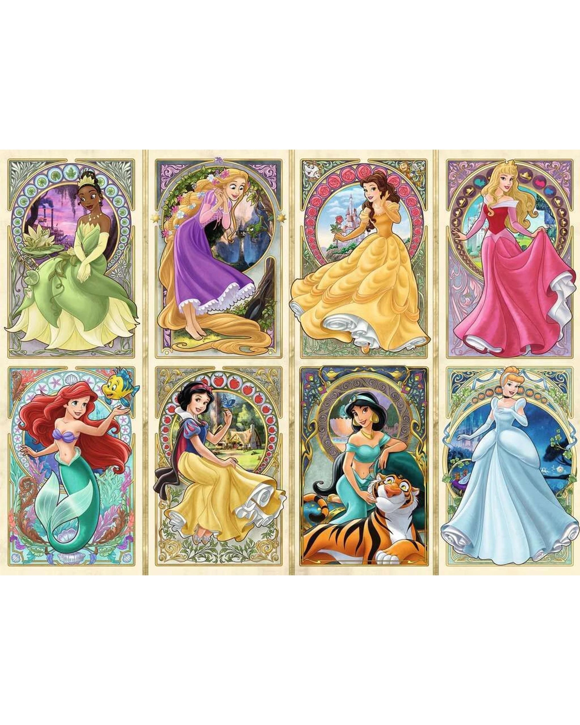 2 Ravensburger Disney Art Nouveau Princesses 1000 Piece Puzzle, 2 of 2