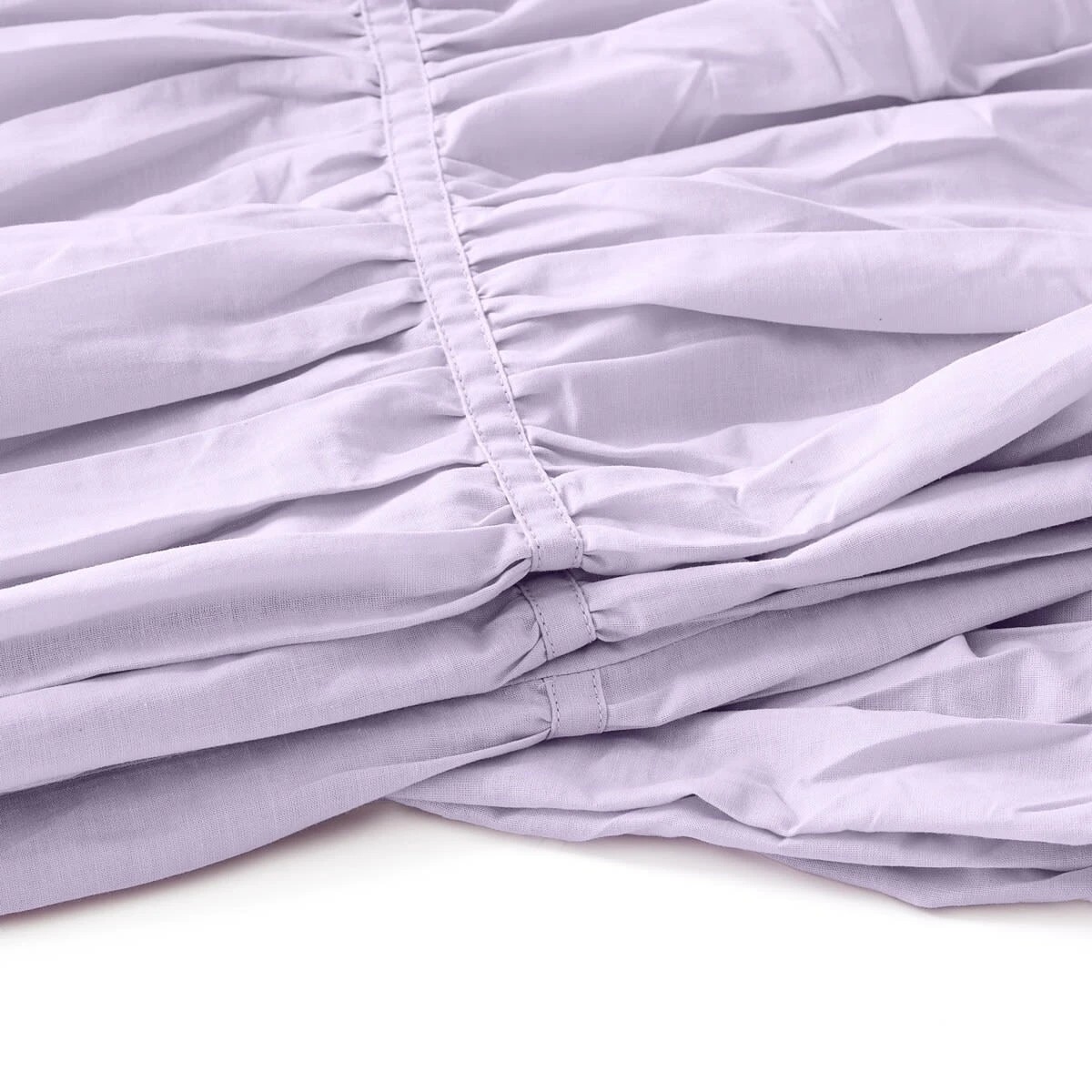 4 Arlo Cotton Quilt Cover Set - Single Bed, Lilac, 4 of 6