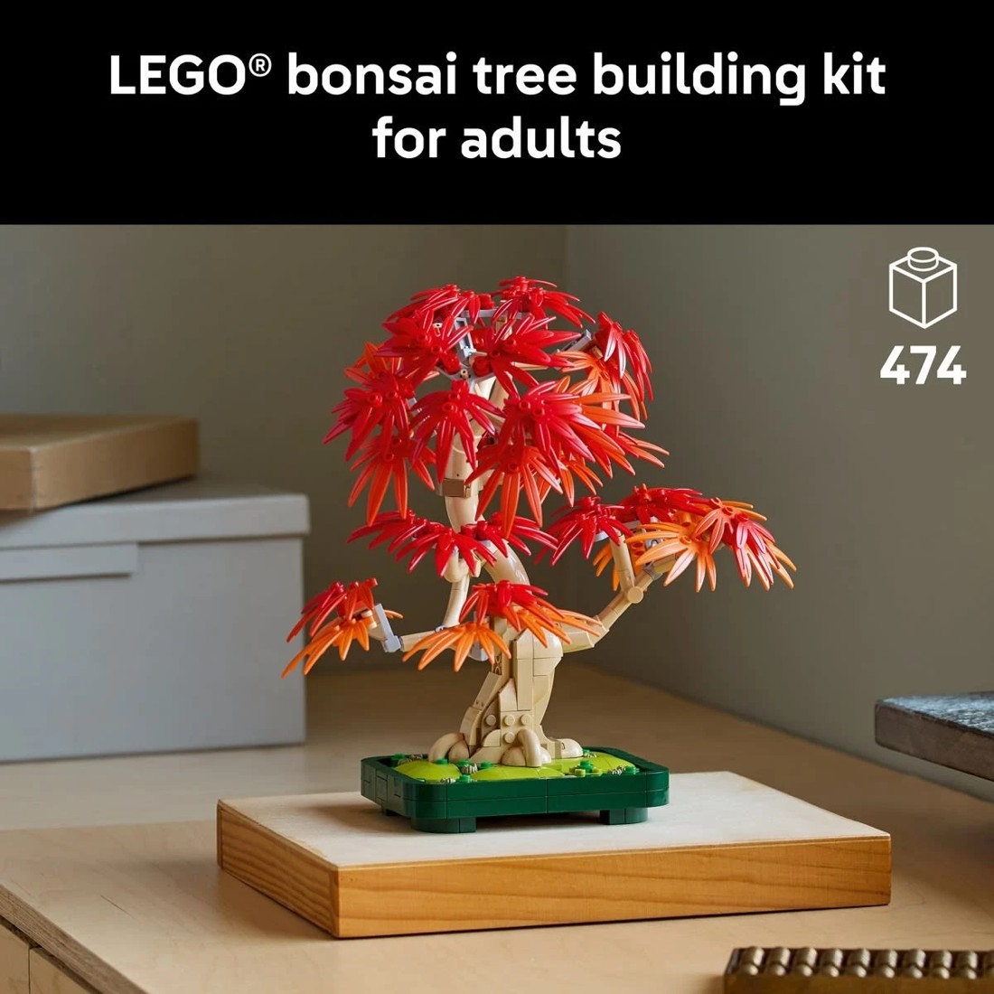 4 LEGO Botanicals Japanese Red Maple Bonsai Tree 10348, 4 of 10