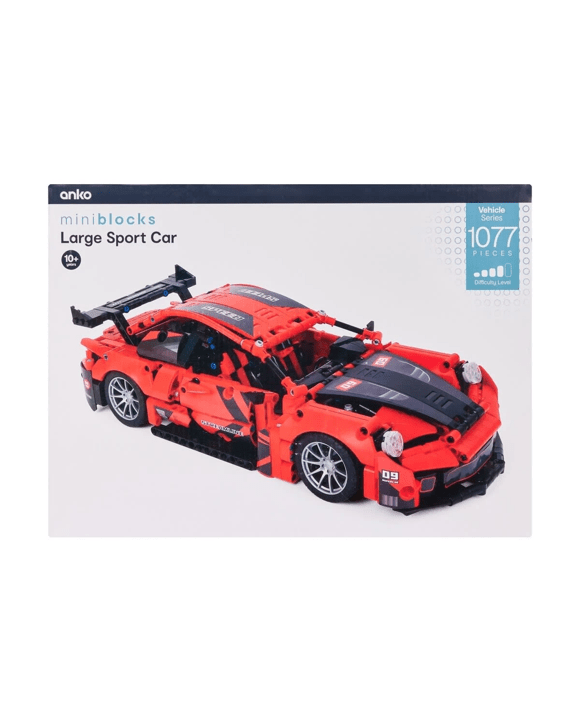 1077 Piece Mini Blocks Vehicle Series: Large Sport Car