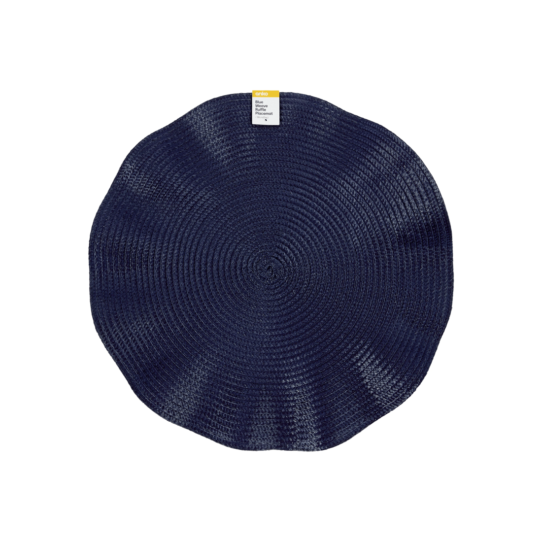 3 Blue Weave Ruffle Placemat, 3 of 3