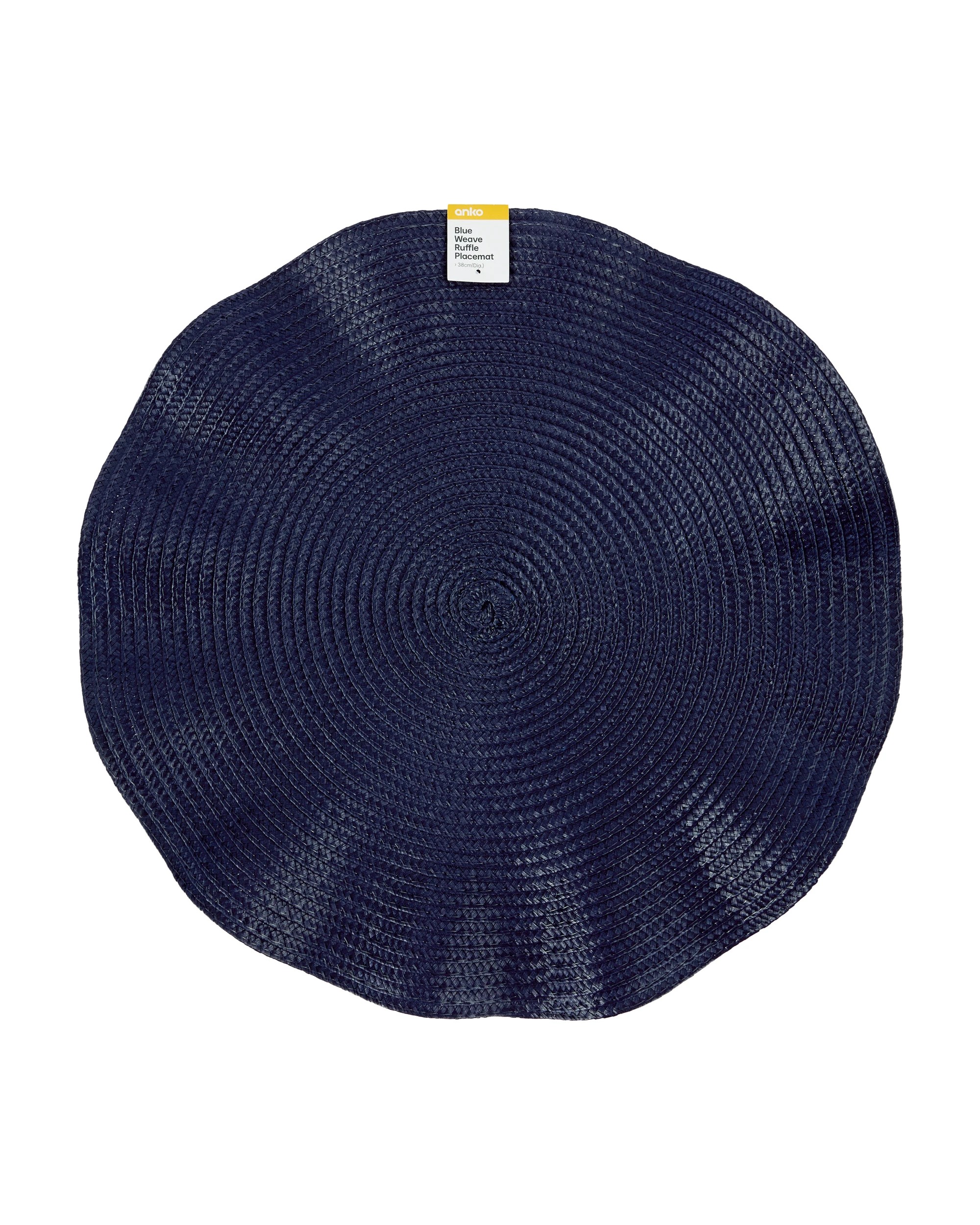 3 Blue Weave Ruffle Placemat, 3 of 3