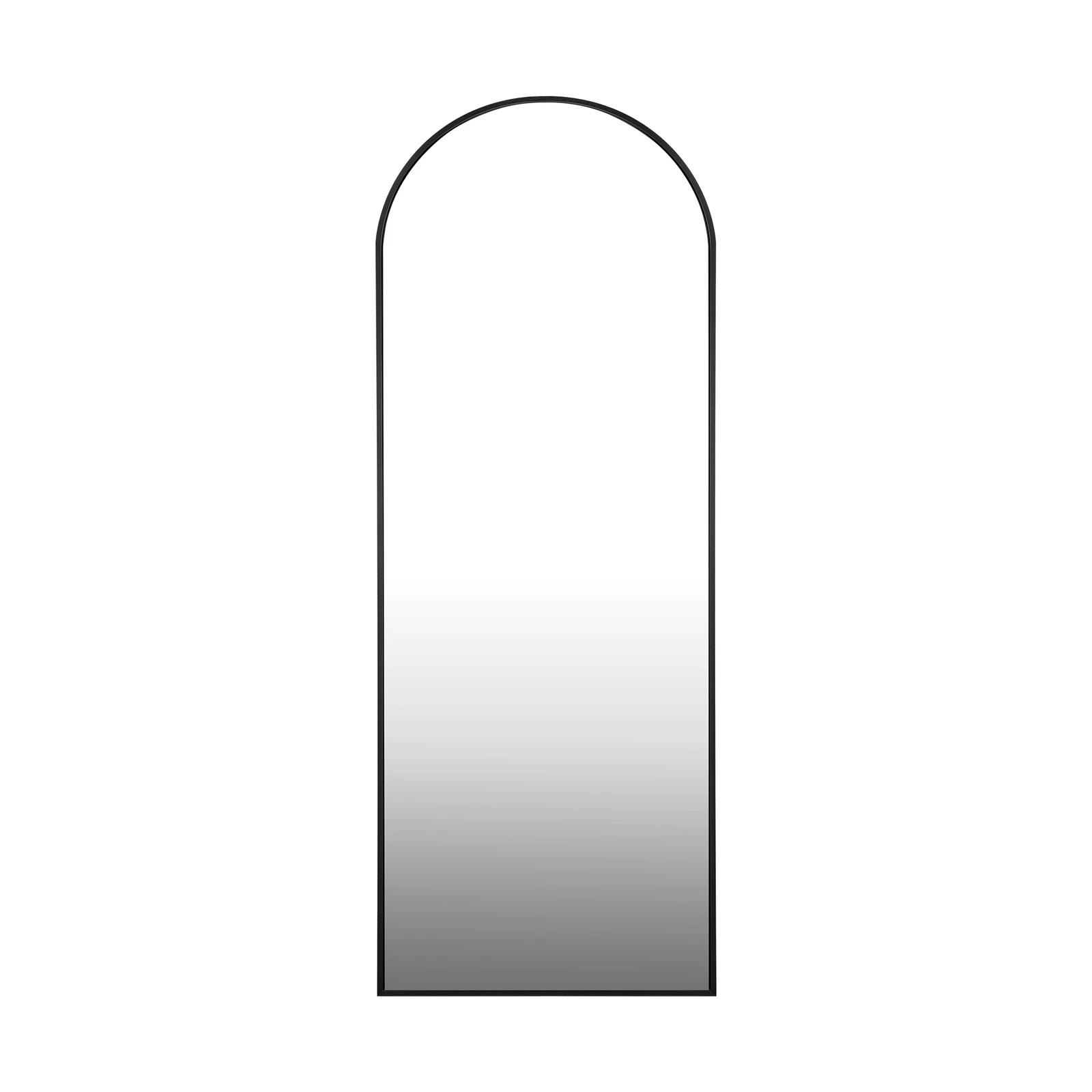 8 Oikiture Full Length Mirror 166x60cm Arched Dressing Floor Mirrors Free Standing
 - Black, 8 of 9