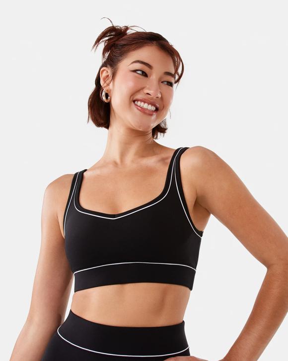 Active Womens Contrast Crop Top