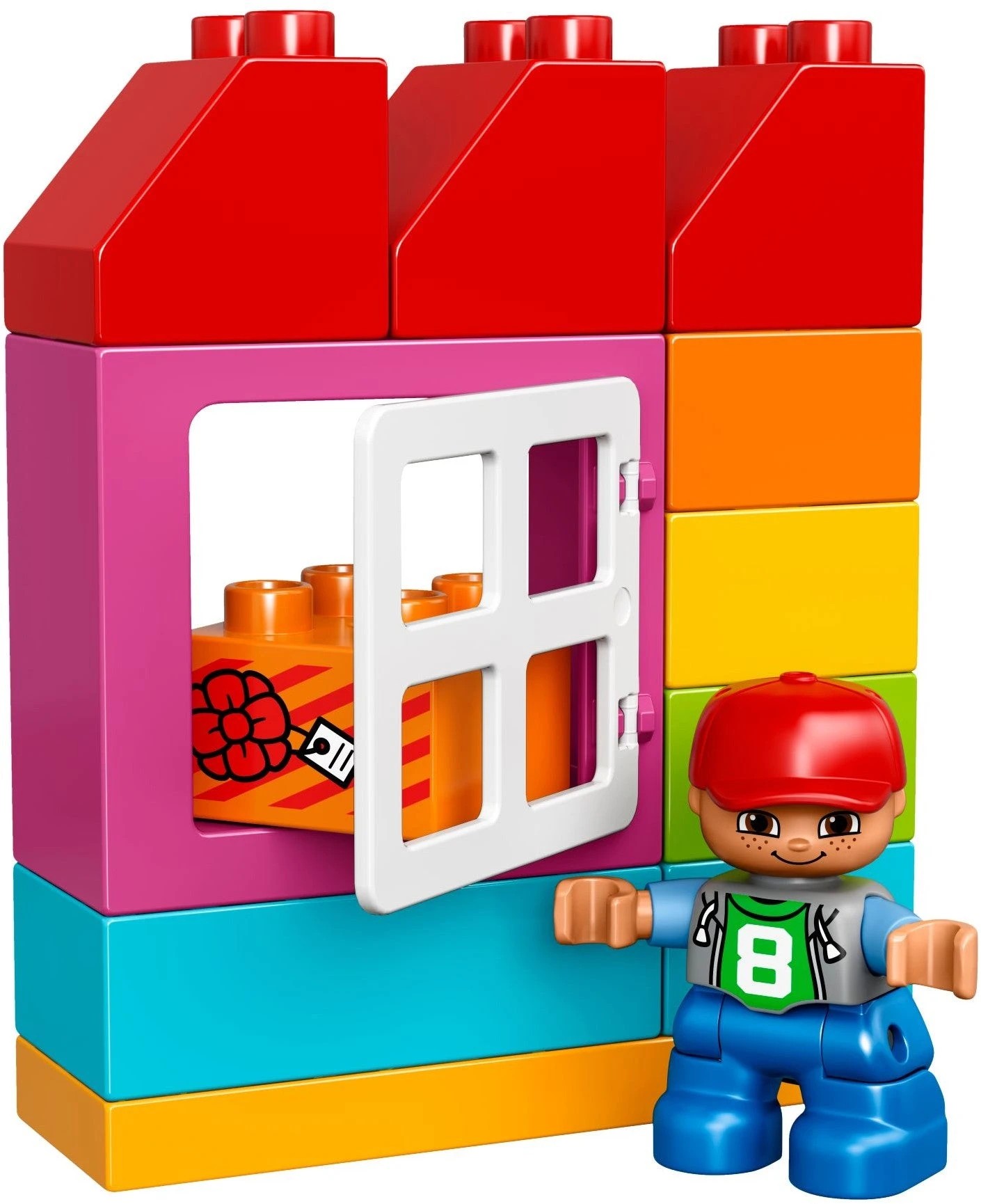 6 LEGO 10820 DUPLO Town Creative Building Basket Set, 6 of 7
