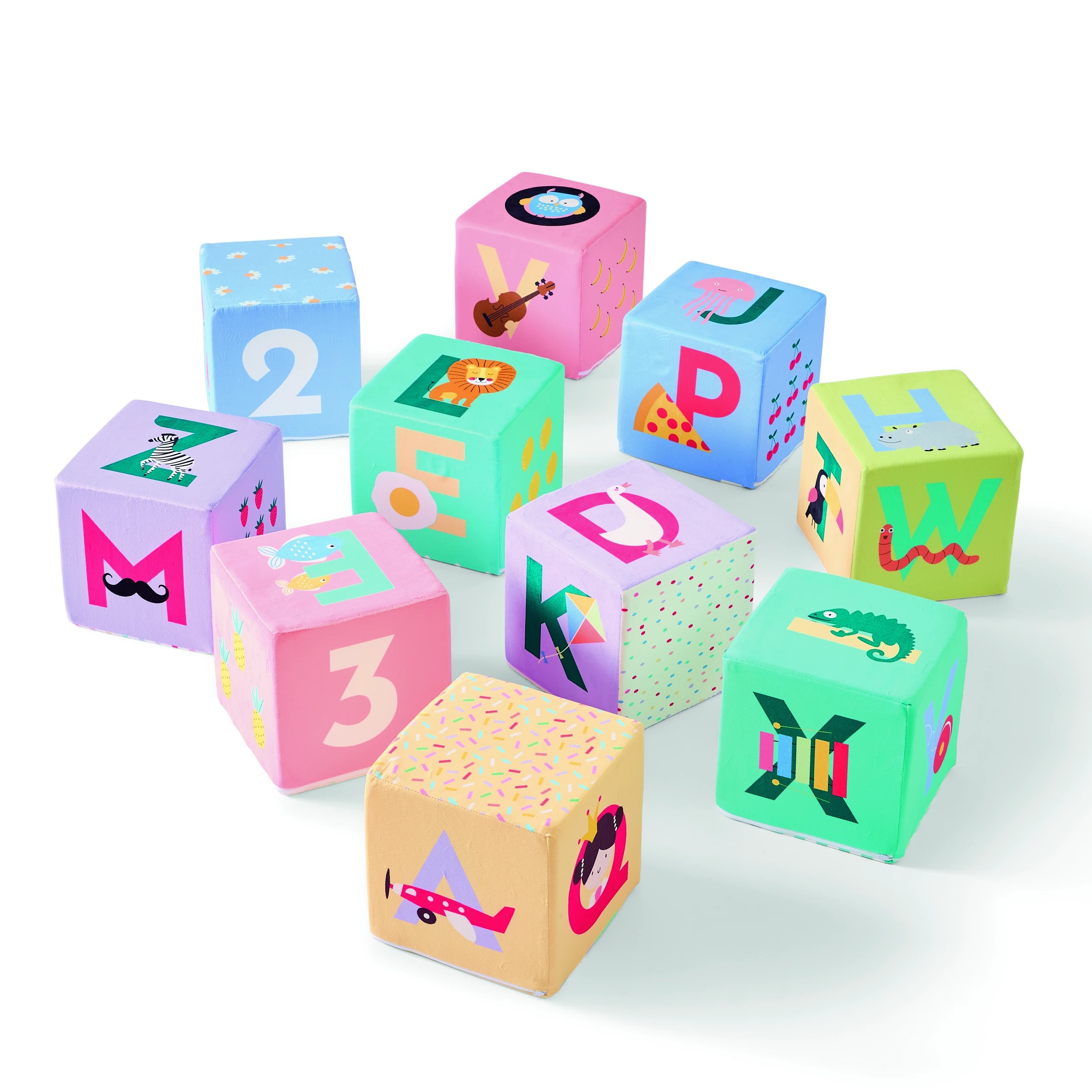 6 10 Pack Soft Play Print Cubes, 6 of 9