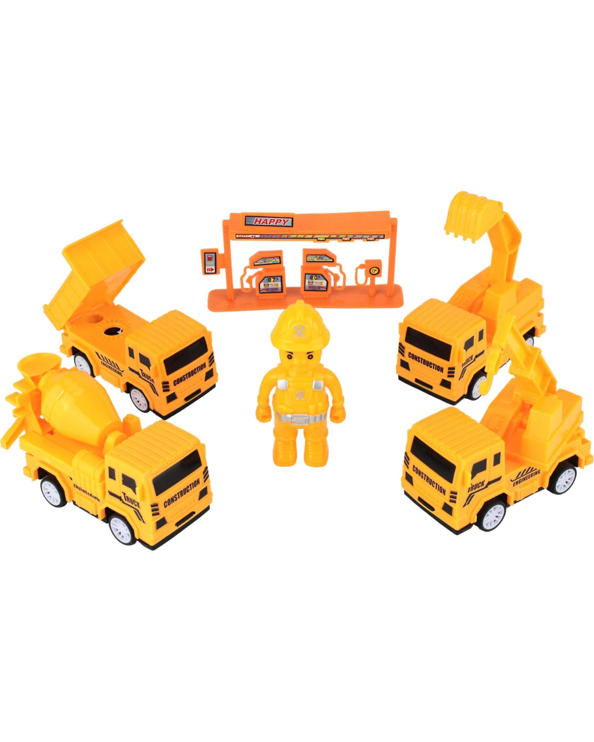 1 Partyrama Construction Truck Toy Set - Yellow, 1 of 2