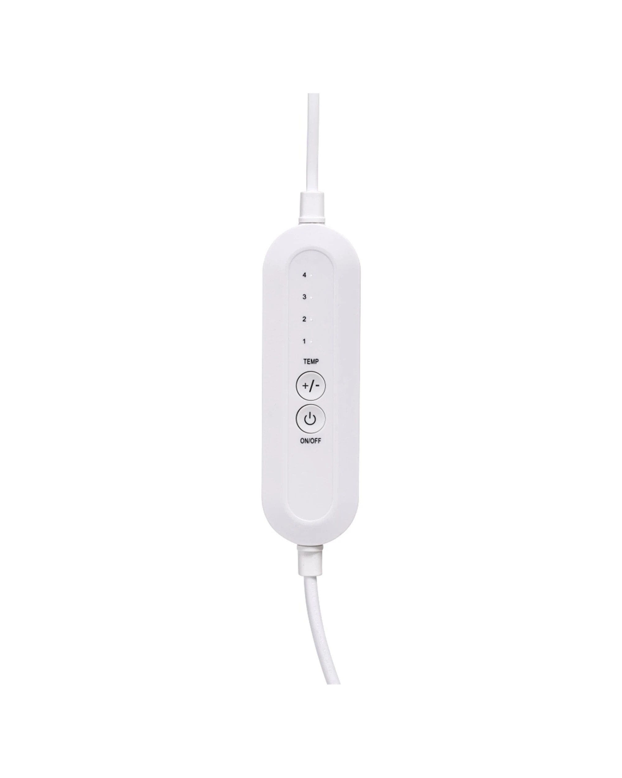 4 Goldair Full Fitted Electric Blanket With Detachable Controllers - White, 4 of 5