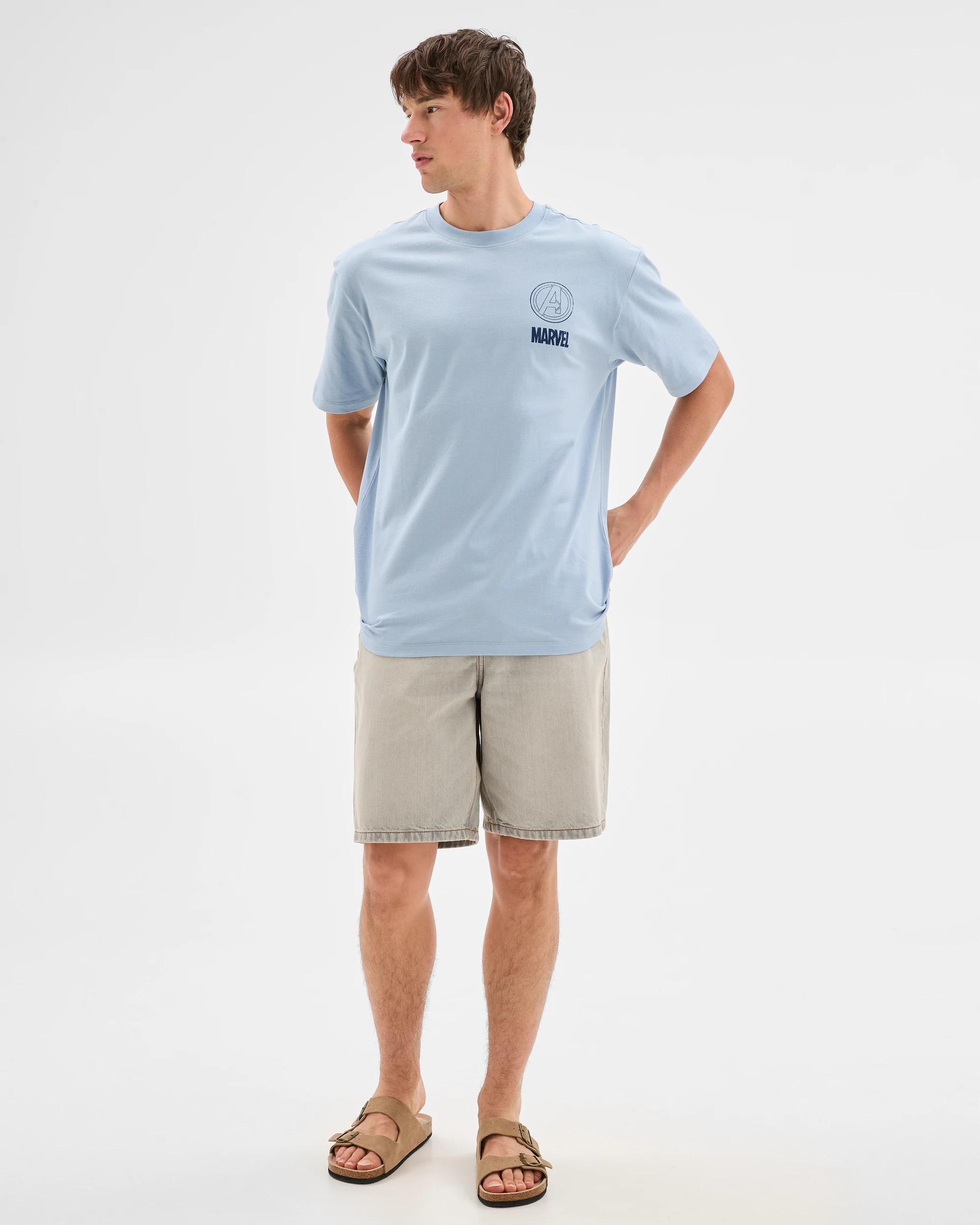 2 Licensed Marvel Avengers T-Shirt LIGHT BLUE, 2 of 6