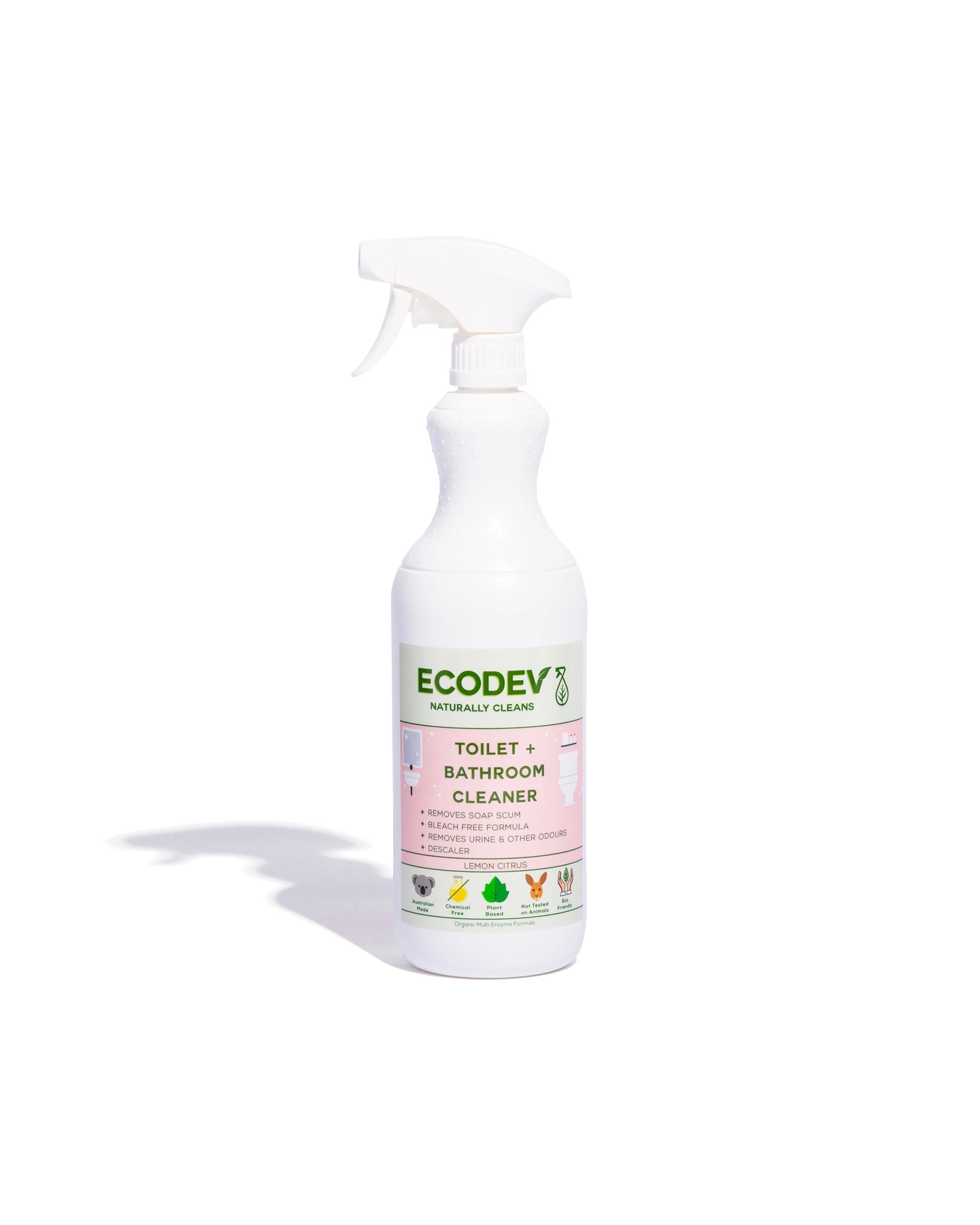 1 Ecodev Toilet Bathroom Cleaner Bleach-Free Lemon Scent Concentrate 750mL, 1 of 1