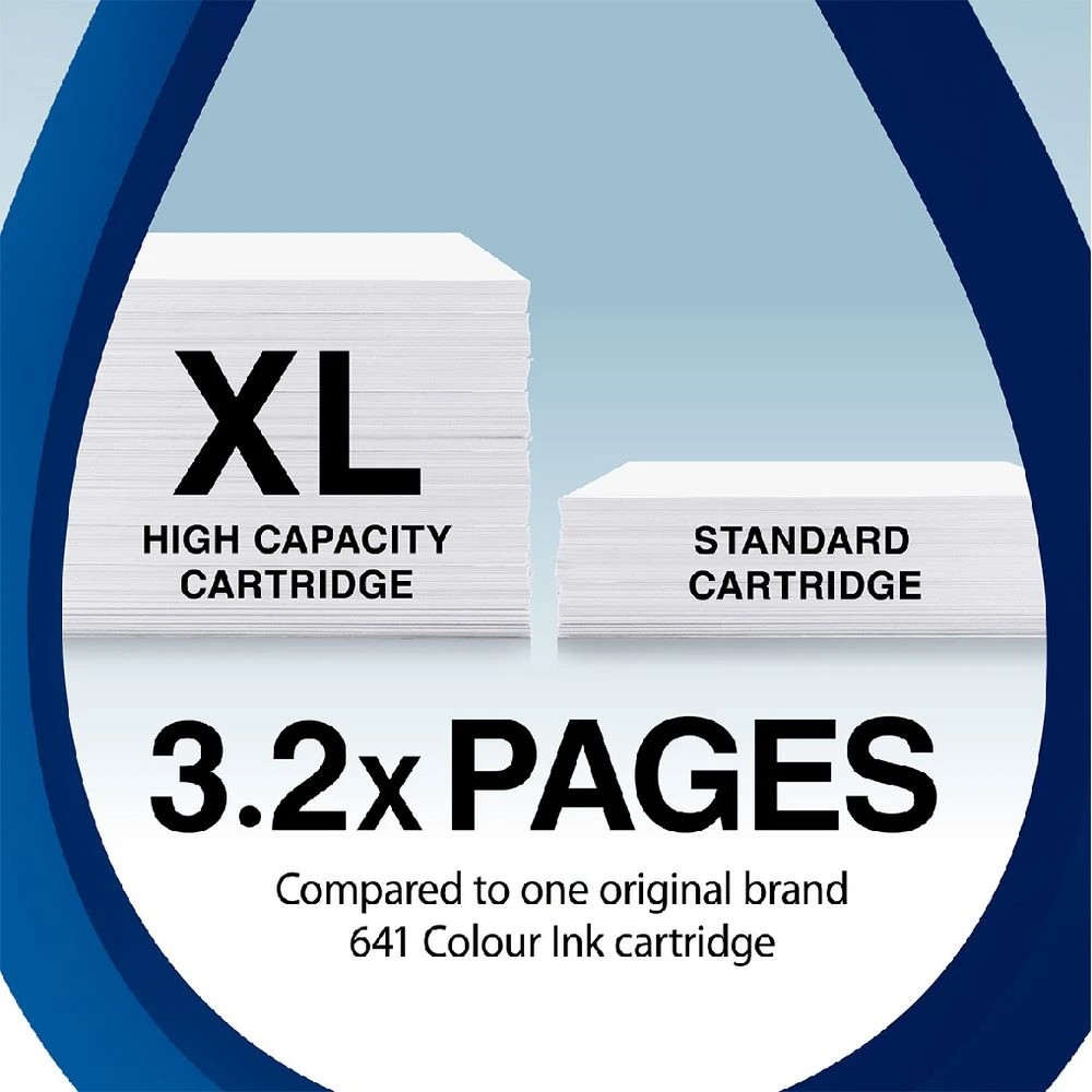 4 Calidad Canon CL-641XL Ink Cartridges Tricolour 2 Pack, 4 of 7