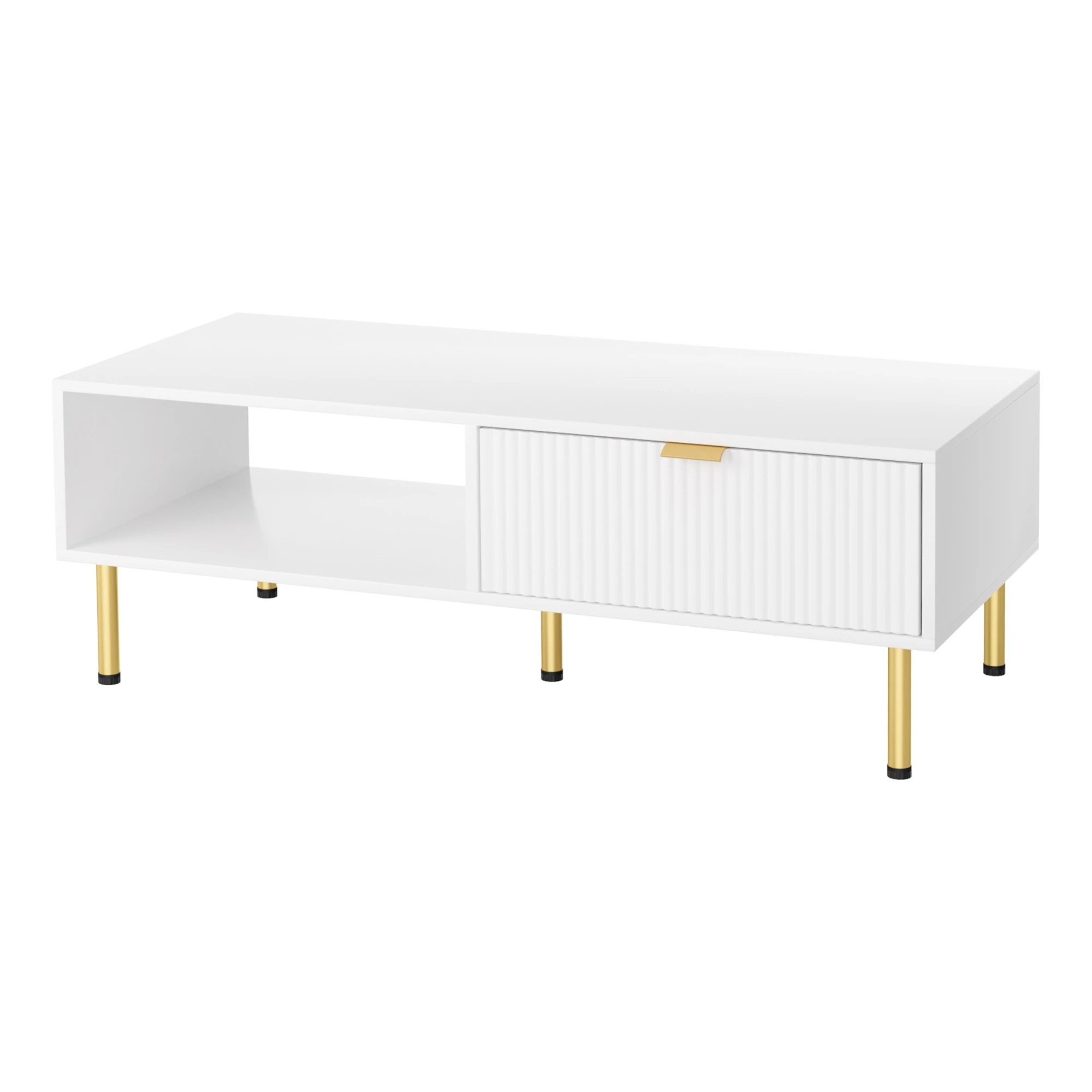 1 Levede 110cm Coffee Table - White, 1 of 7
