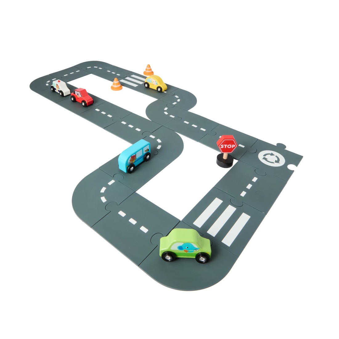 3 22 Piece Flexible Road Track, 3 of 10