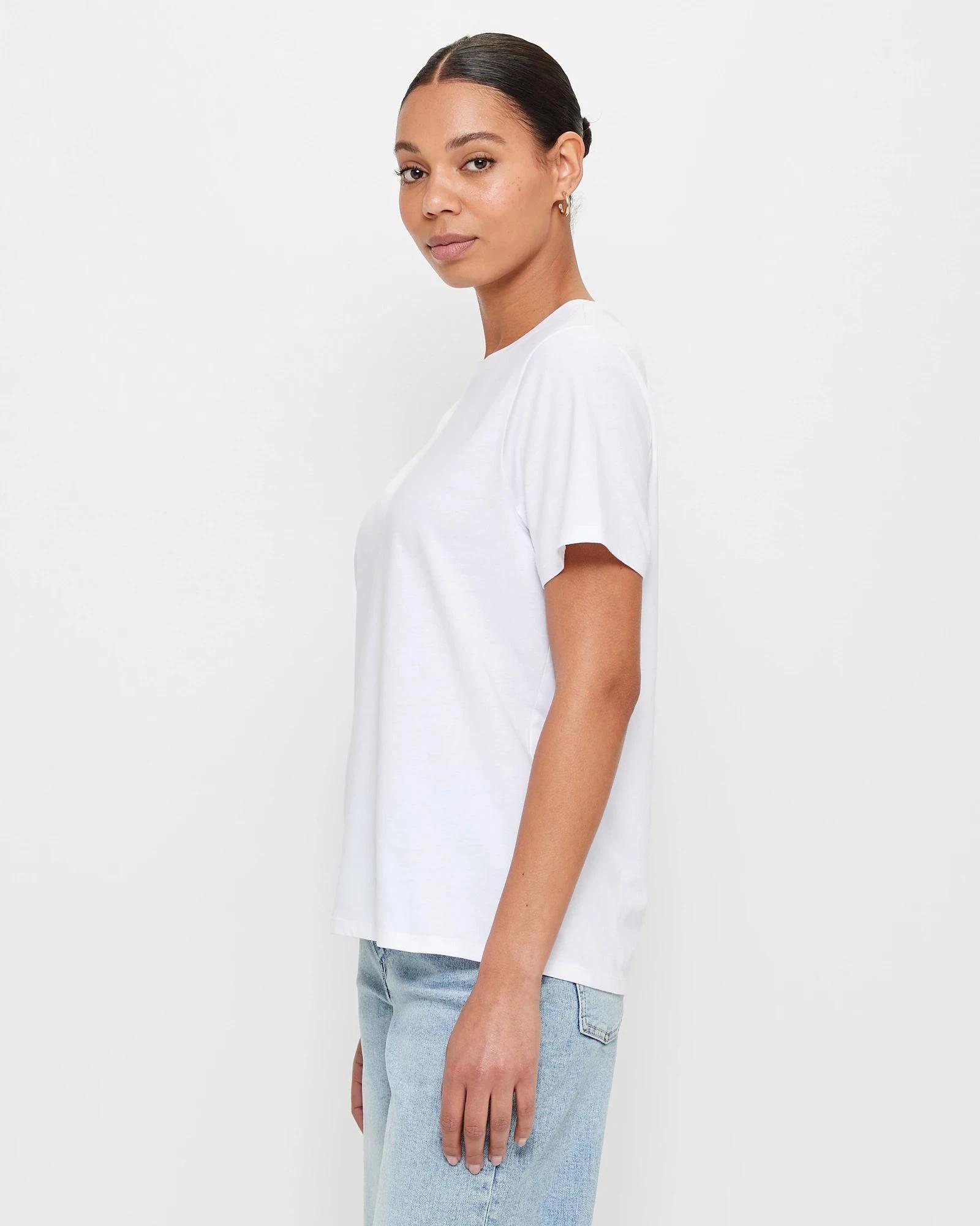 3 Target Australian Cotton Classic Crew Neck T-Shirt WHITE, 3 of 10