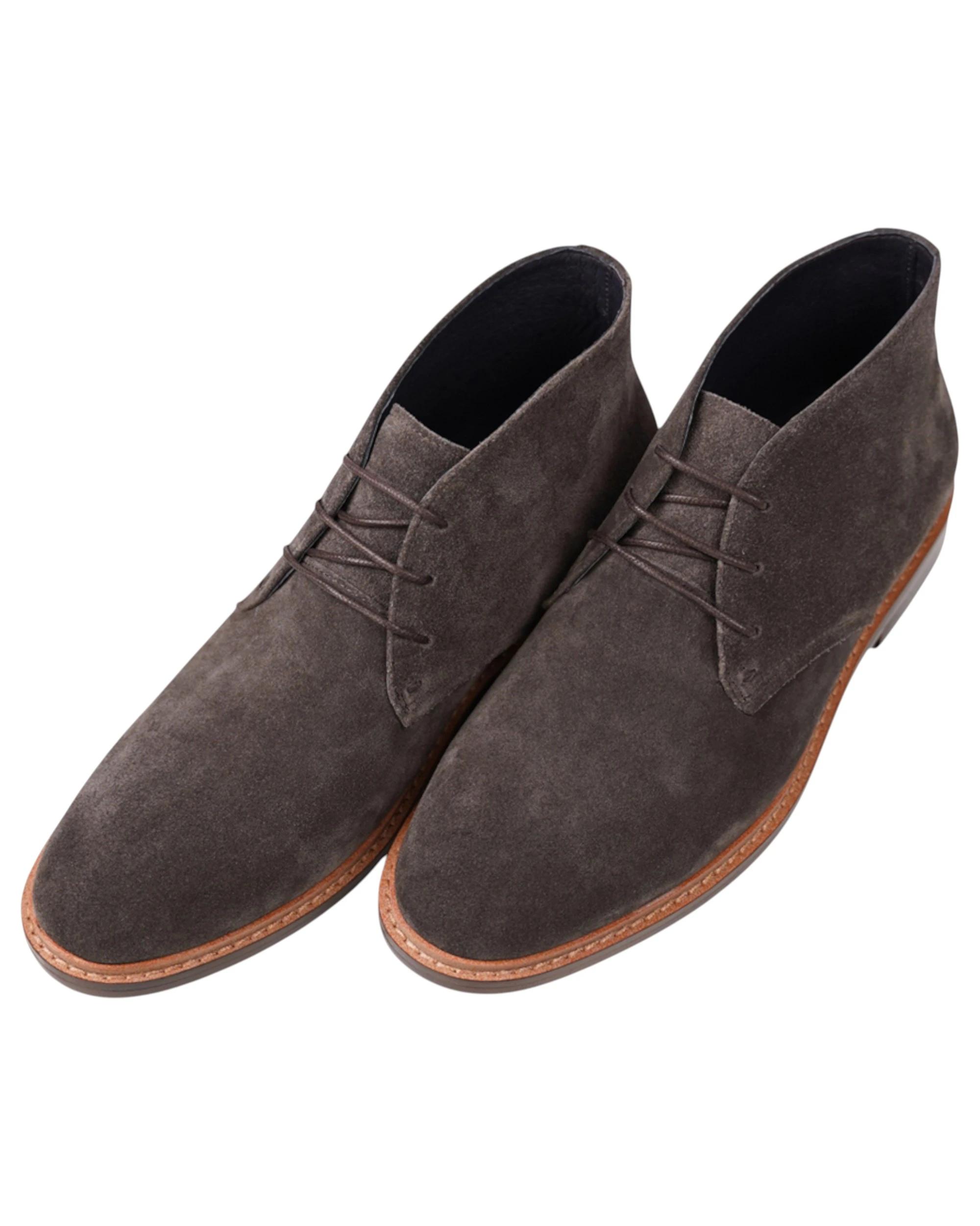 2 Batsanis Mens Maison Lace Up Work Formal Boots GREY, 2 of 4