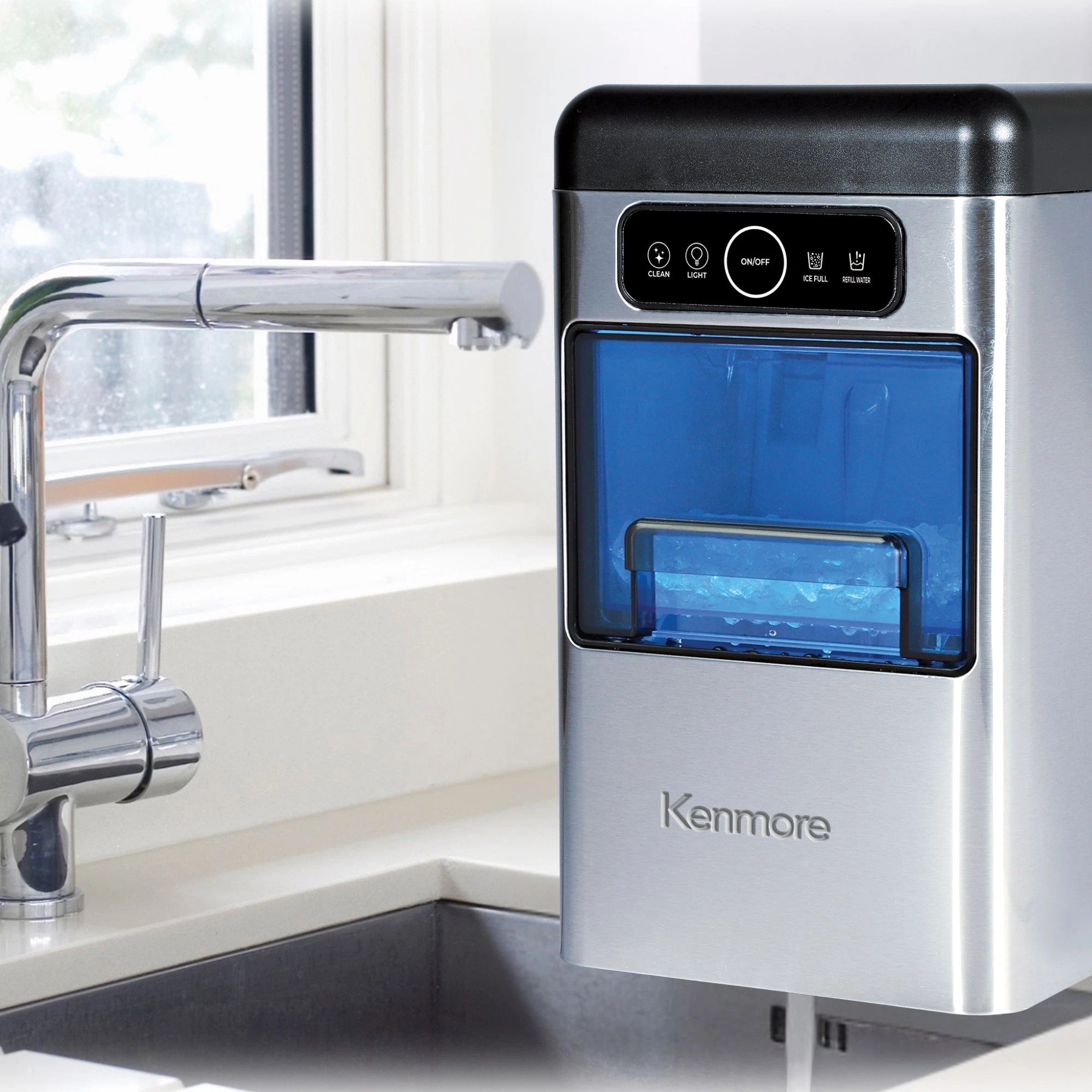 6 Kenmore Front-Load Portable Nugget Ice Maker - Black, 6 of 7