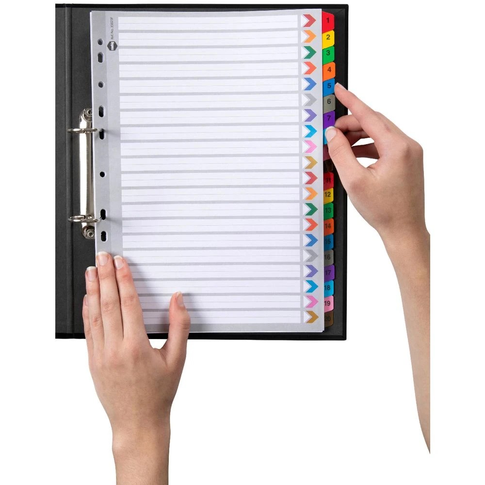 2 Marbig Reinforced A4 1-20 Tab Divider, 2 of 2
