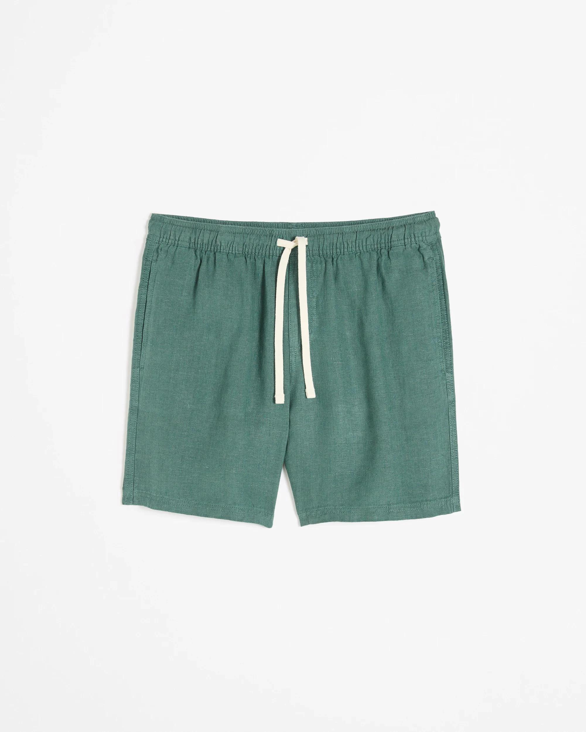 6 Target European Linen Shorts TEAL, 6 of 6