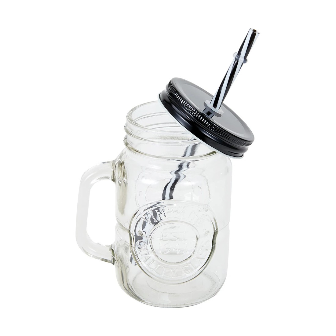 2 Badge Drink Jar and Straw, 2 of 3