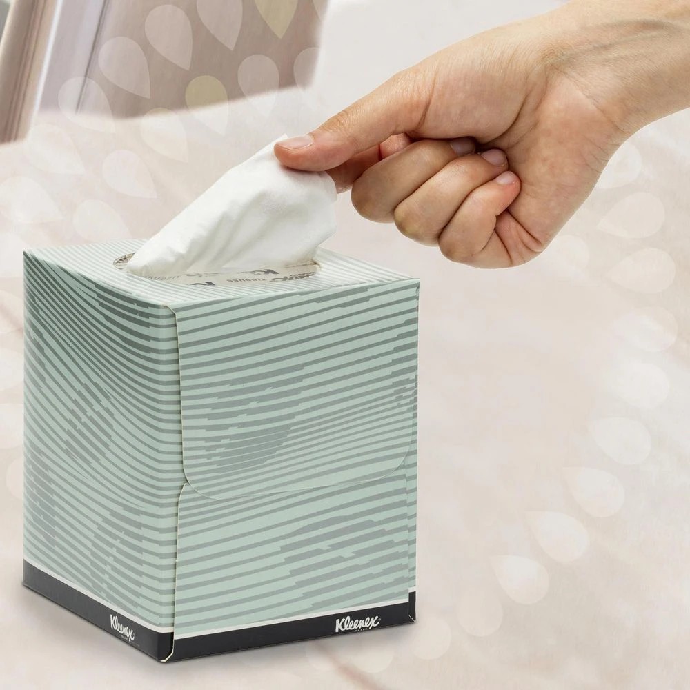 3 Kleenex Facial Tissue Cube 2 Ply 90 Pack, 3 of 6