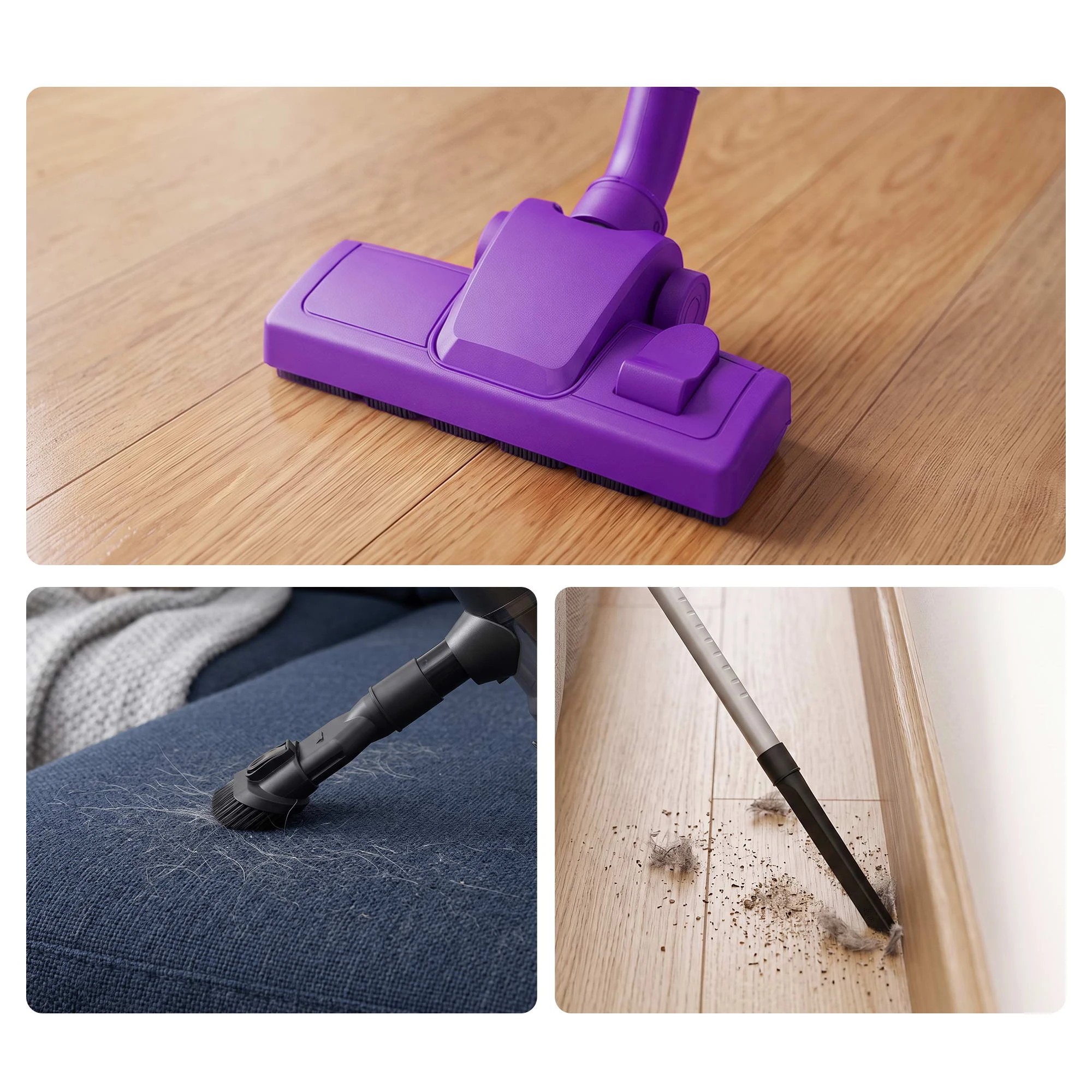 5 Devanti 3-in-1 Corded Stick Vacuum Cleaner, 16000Pa Strong Suction, - Purple, 5 of 9