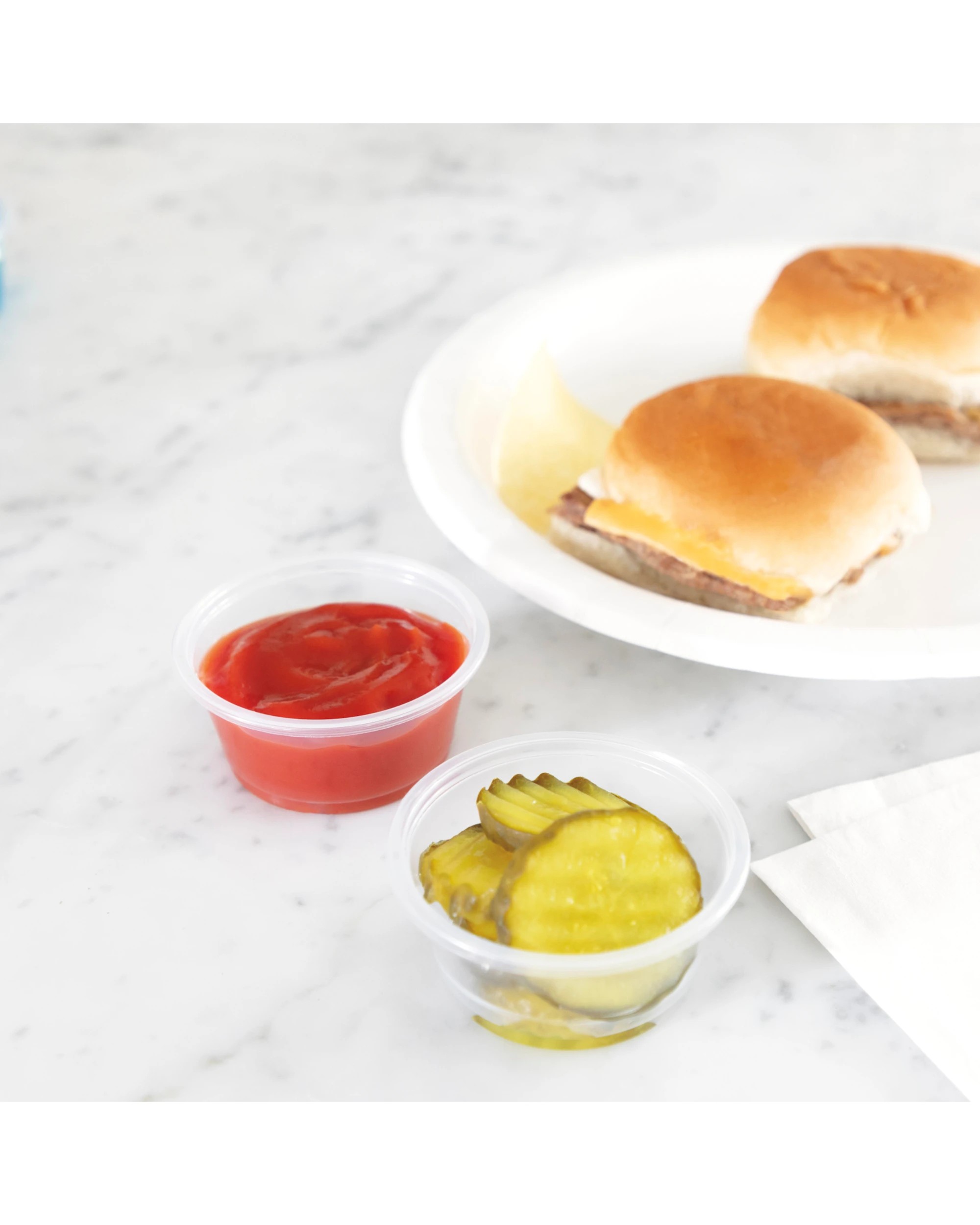 2 Unique Reusable Sauce Containers With Lids 59ml Pack of 50 - Clear, 2 of 5