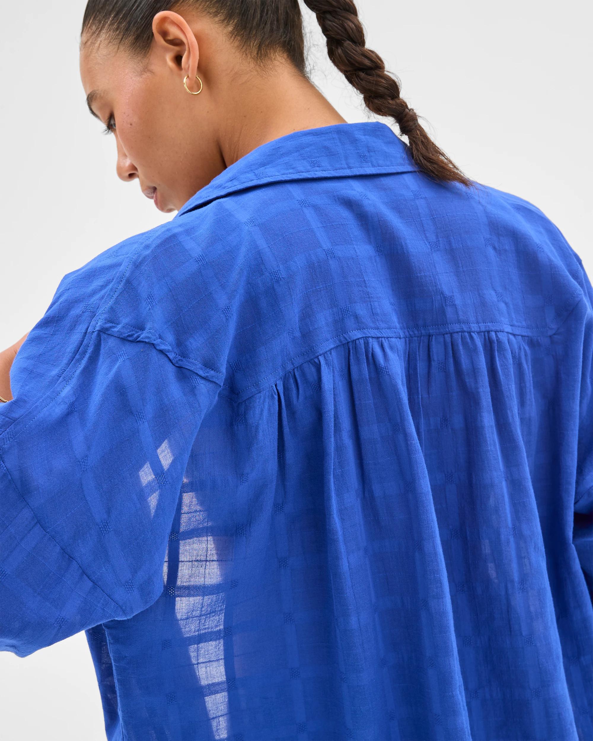 5 Target Resort Swim Maxi Shirt DOBBY AZURE, 5 of 6