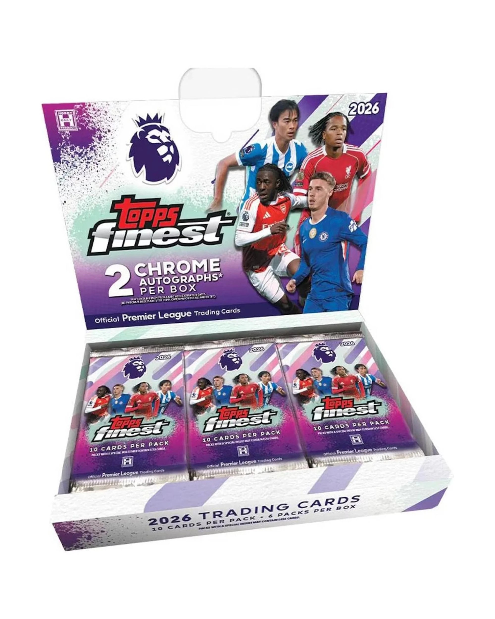 1 Topps 2025/2026 Finest Premier League EPL Soccer Hobby Box, 1 of 9