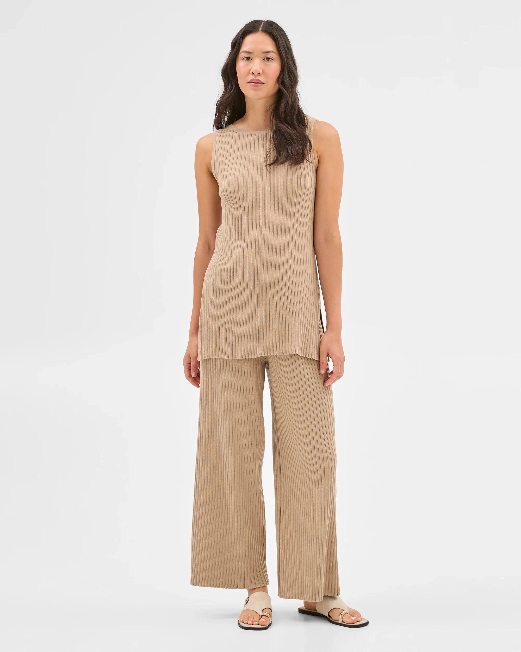 7 Target Boat Neck Ribbed Tunic Top SAND, 7 of 7