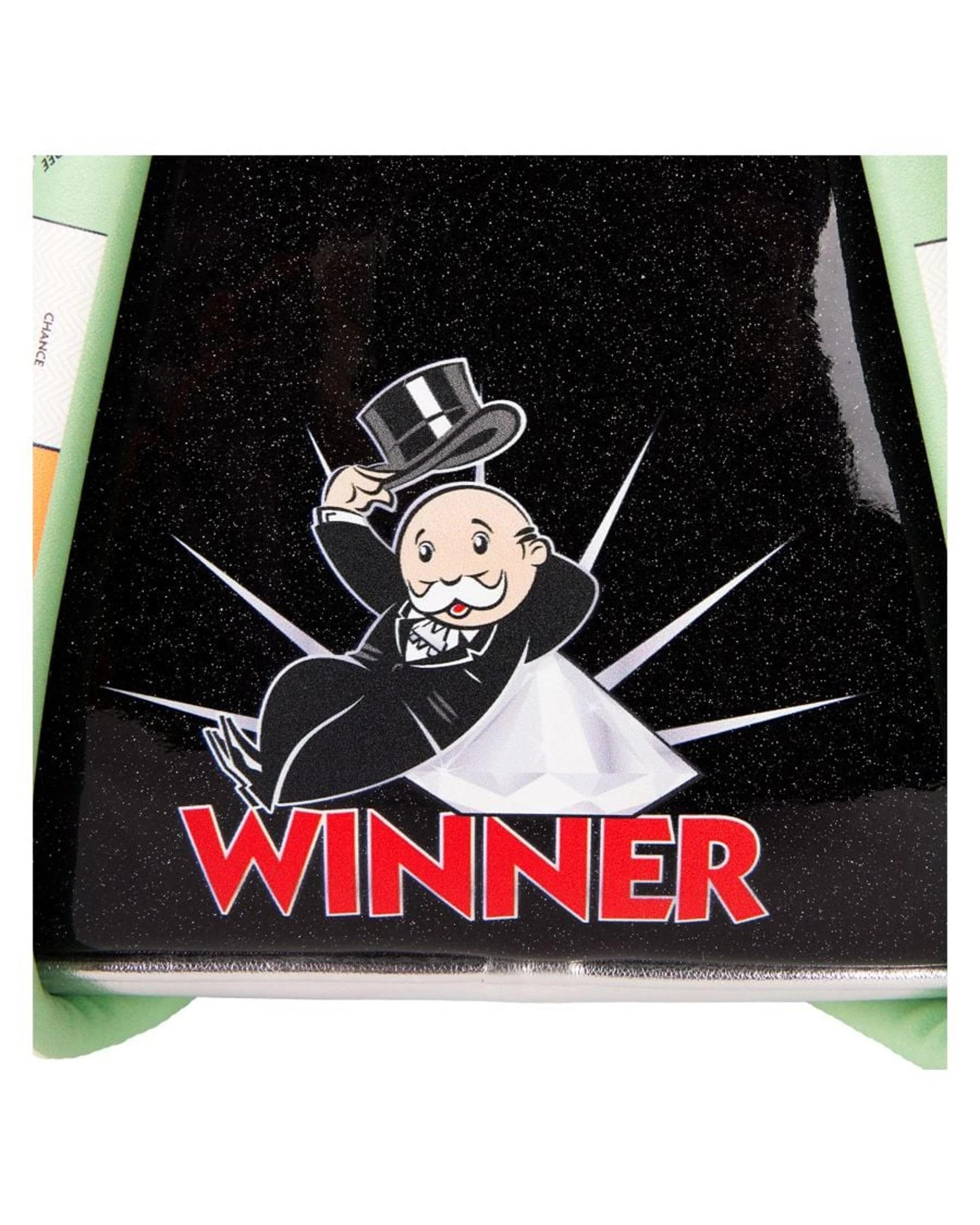 5 Monopoly 90th Anniversary Pennybags Glitter Cosplay 10 inch Faux Leather Mini Backpack - Black, 5 of 6