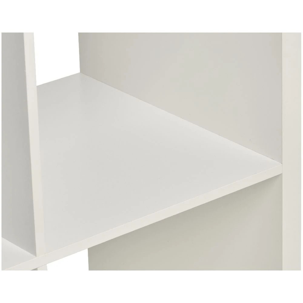 6 Horsen 4 Cube Bookcase White Shelves Home Office Storage, 6 of 9