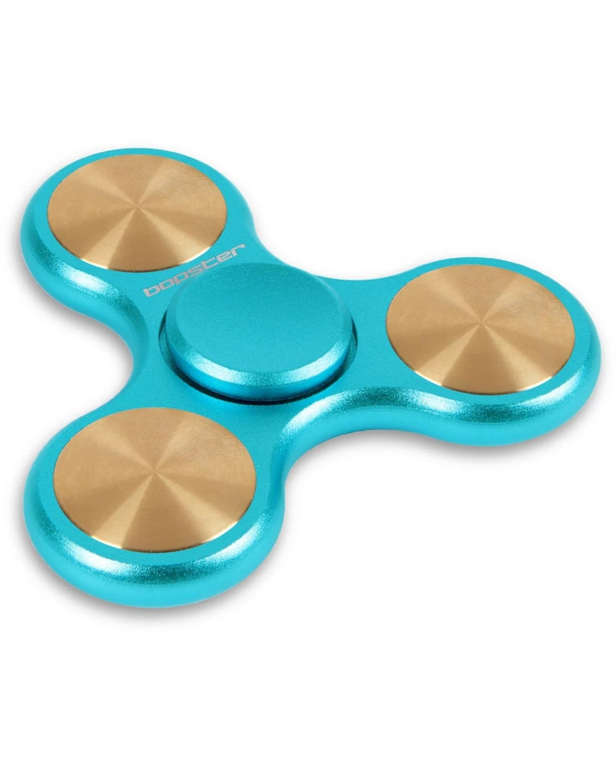 3 Bopster Metal Fidget Spinner - Blue, 3 of 3