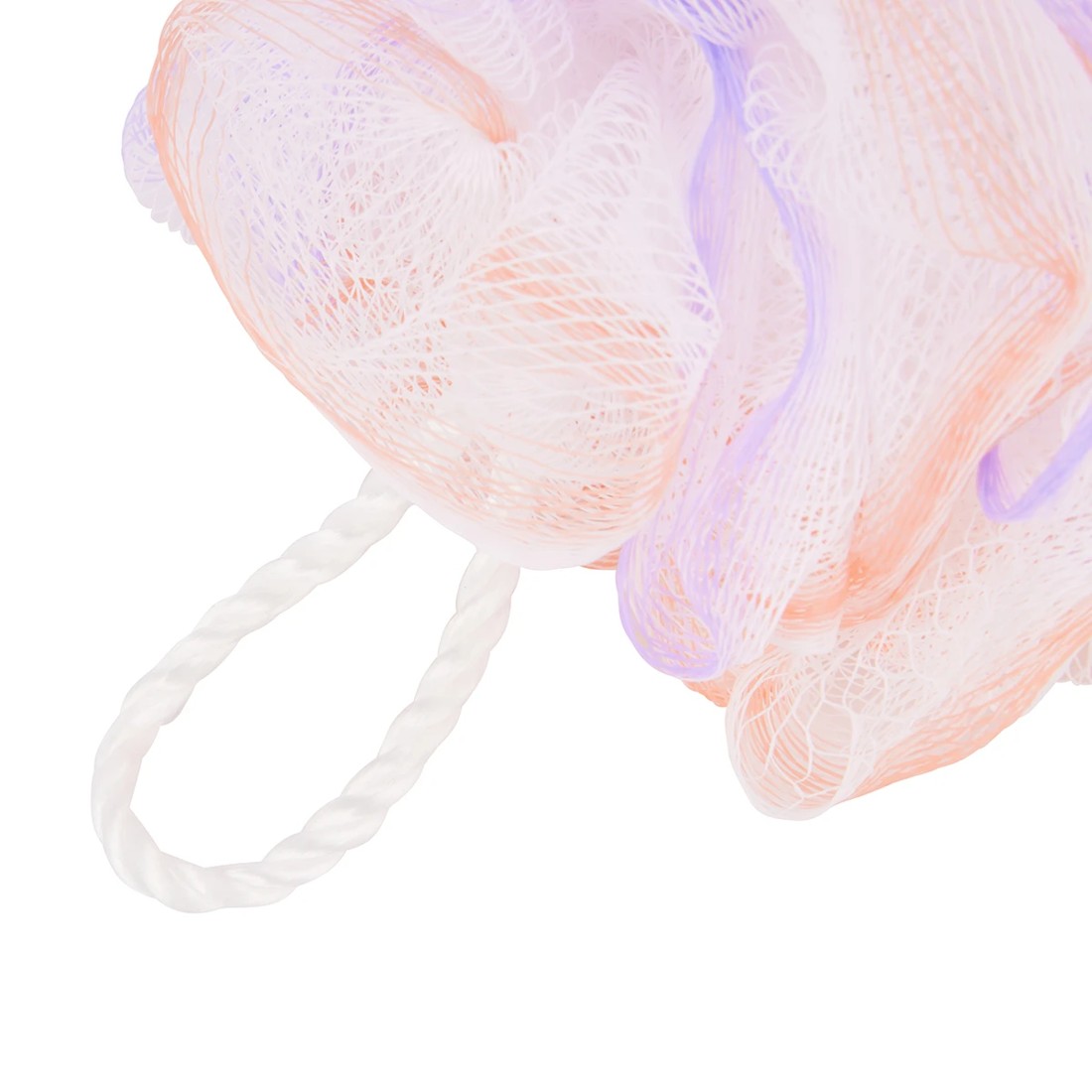 2 OXX Bodycare Bath Puff - Lilac and Peach, 2 of 5