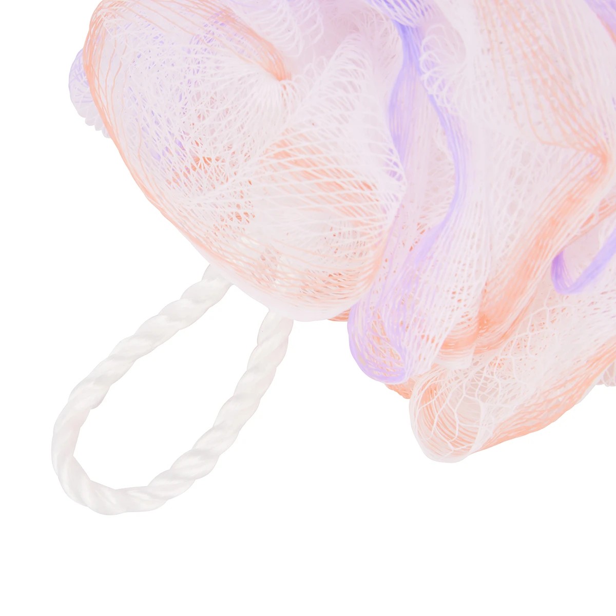 2 OXX Bodycare Bath Puff - Lilac and Peach, 2 of 5