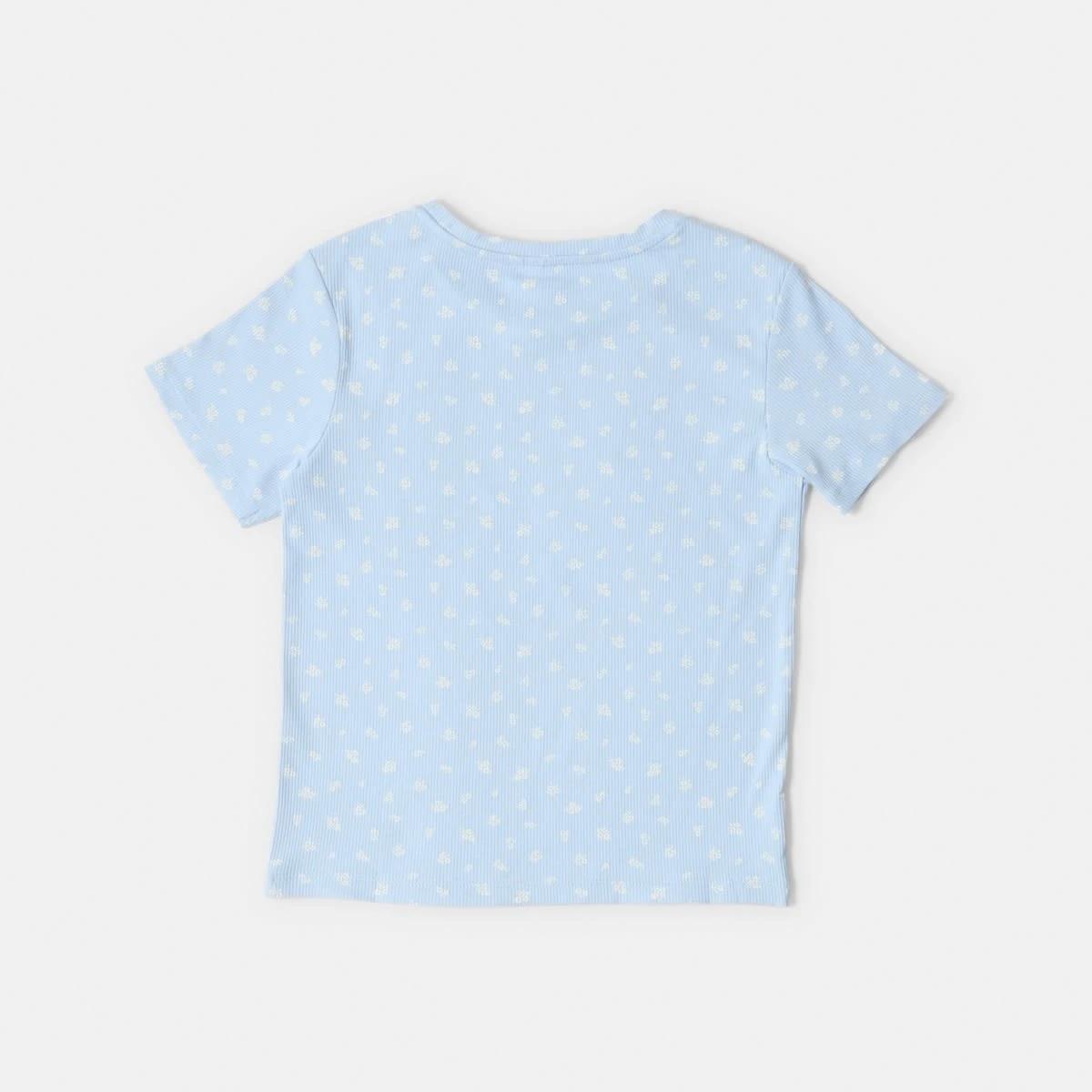 8 Short Sleeve Rib T-shirt Ditsy, 8 of 8