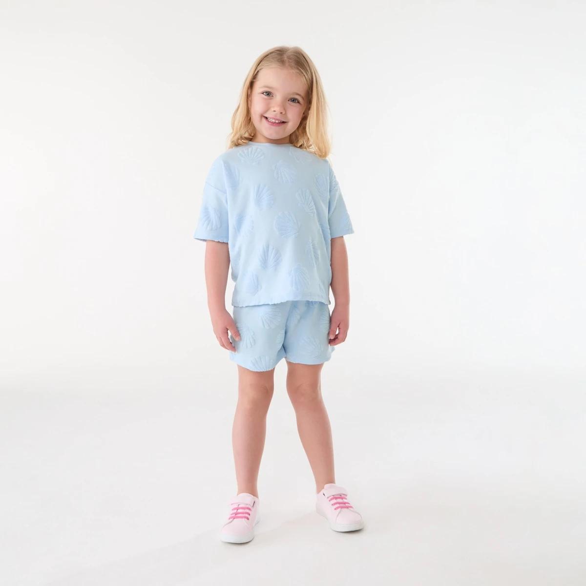 5 Texture Shorts SHELL TERRY ICE BLUE, 5 of 6