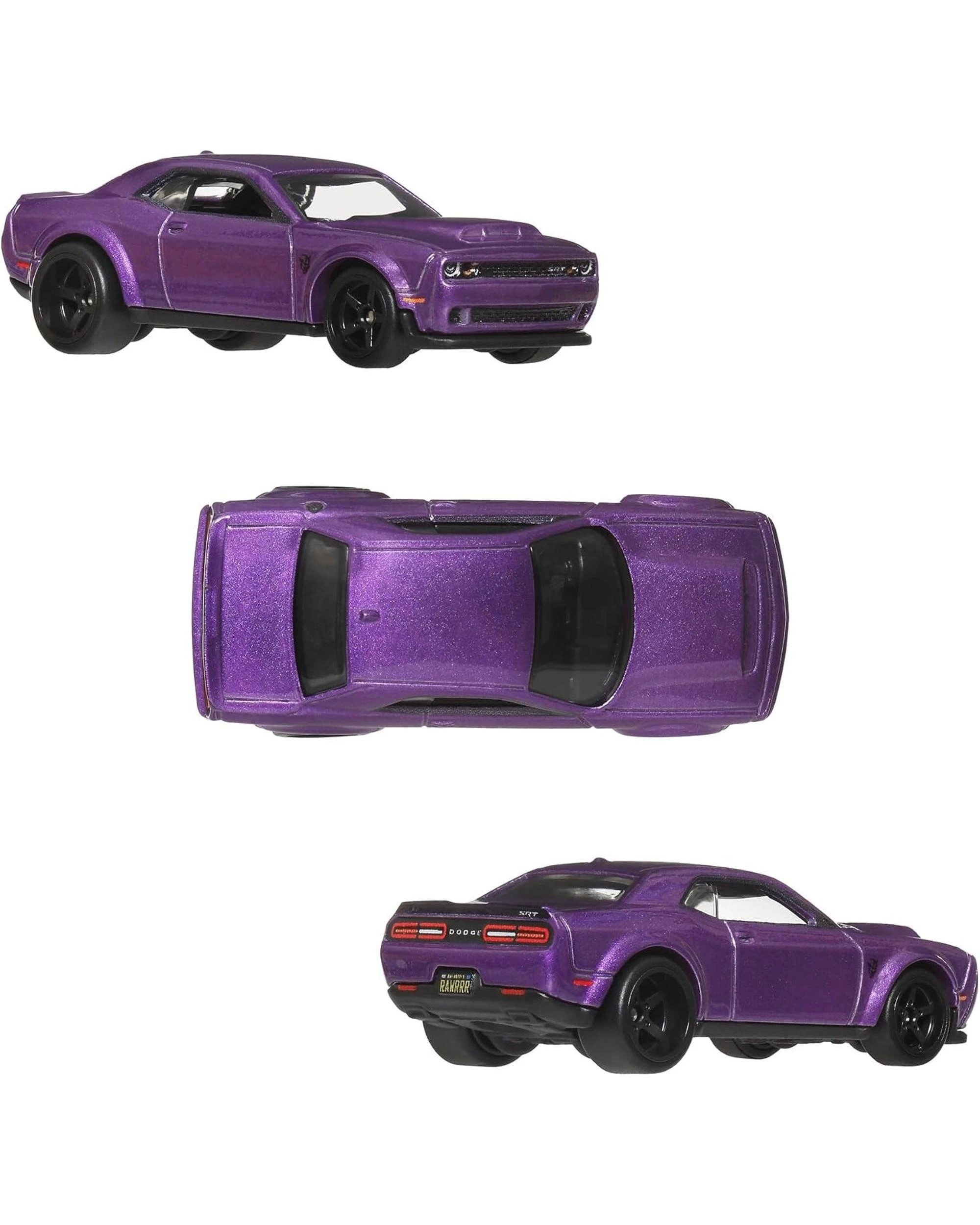 2 Hot Wheels Premium Car Culture 2018 Dodge Challenger SRT Demon and 2015 Dodge Charger SRT Diecast Vehicle 2 Pack, 2 of 3