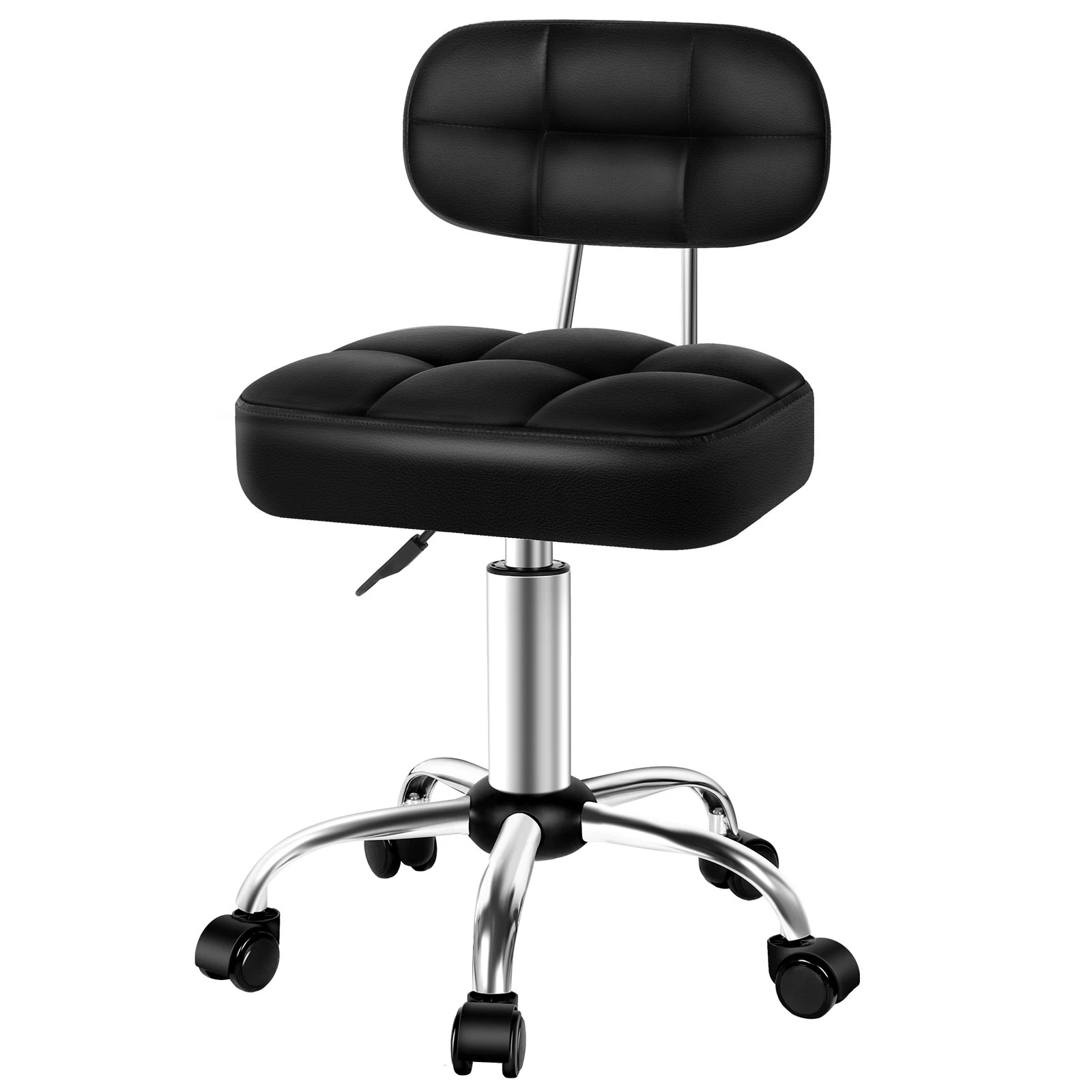 1 Alfordson Salon Stool Backrest Swivel Barber Hair Dress Chair Tufan - Black, 1 of 9