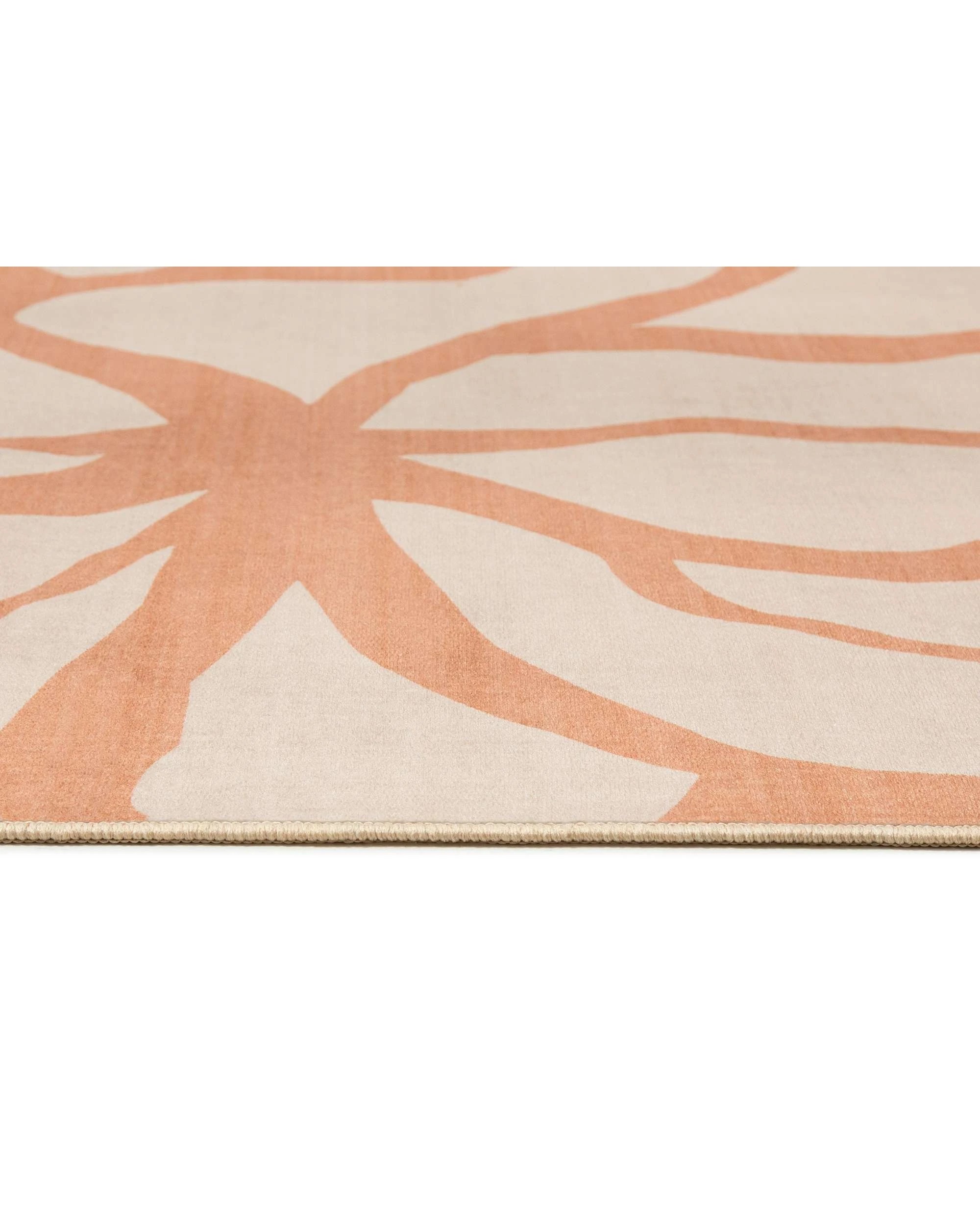 6 Loopsie Anerley Printed Washable Rug-290cm x 190cm - Orange, 6 of 8