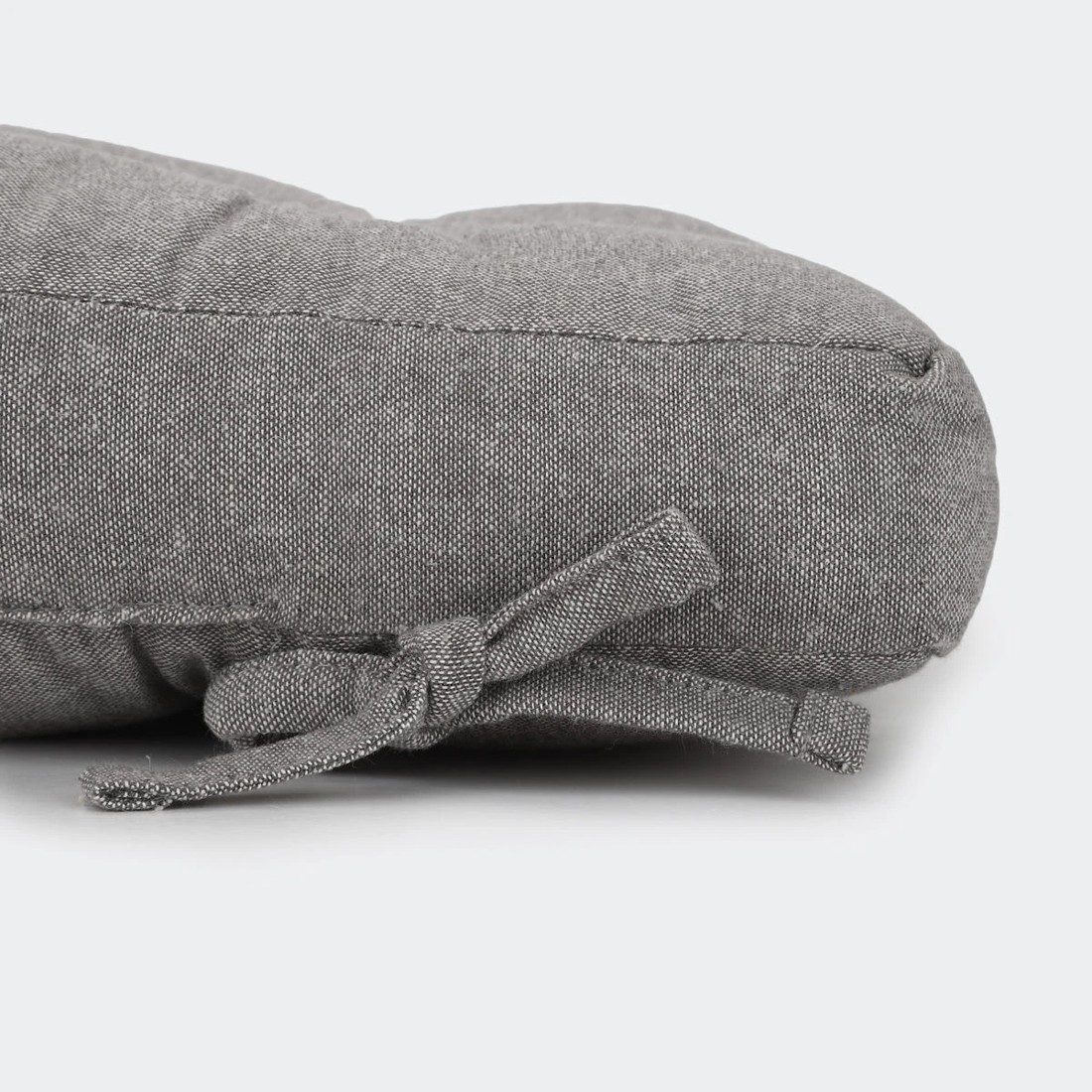 2 Chambray Chair Pad - Grey, 2 of 4