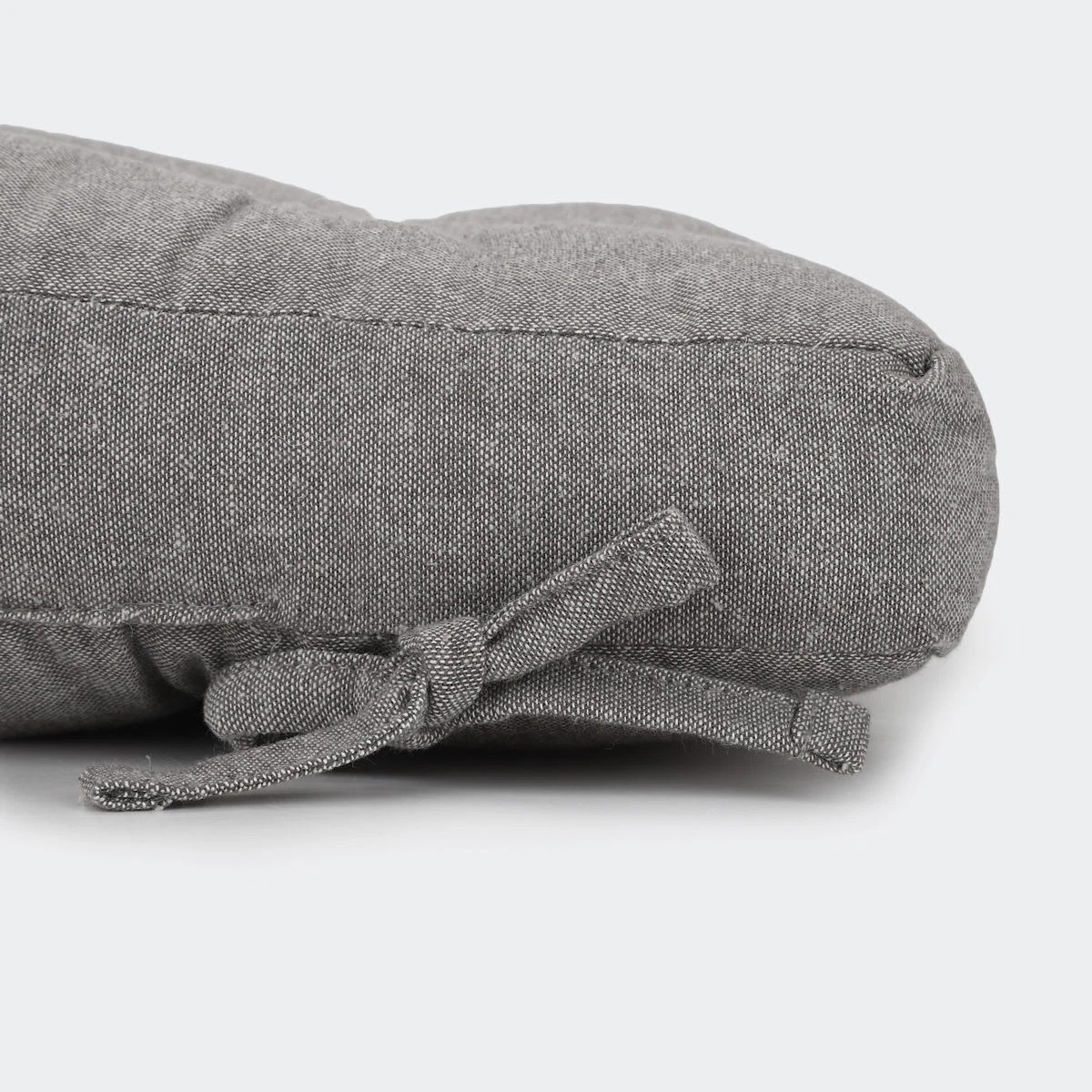 2 Chambray Chair Pad - Grey, 2 of 4