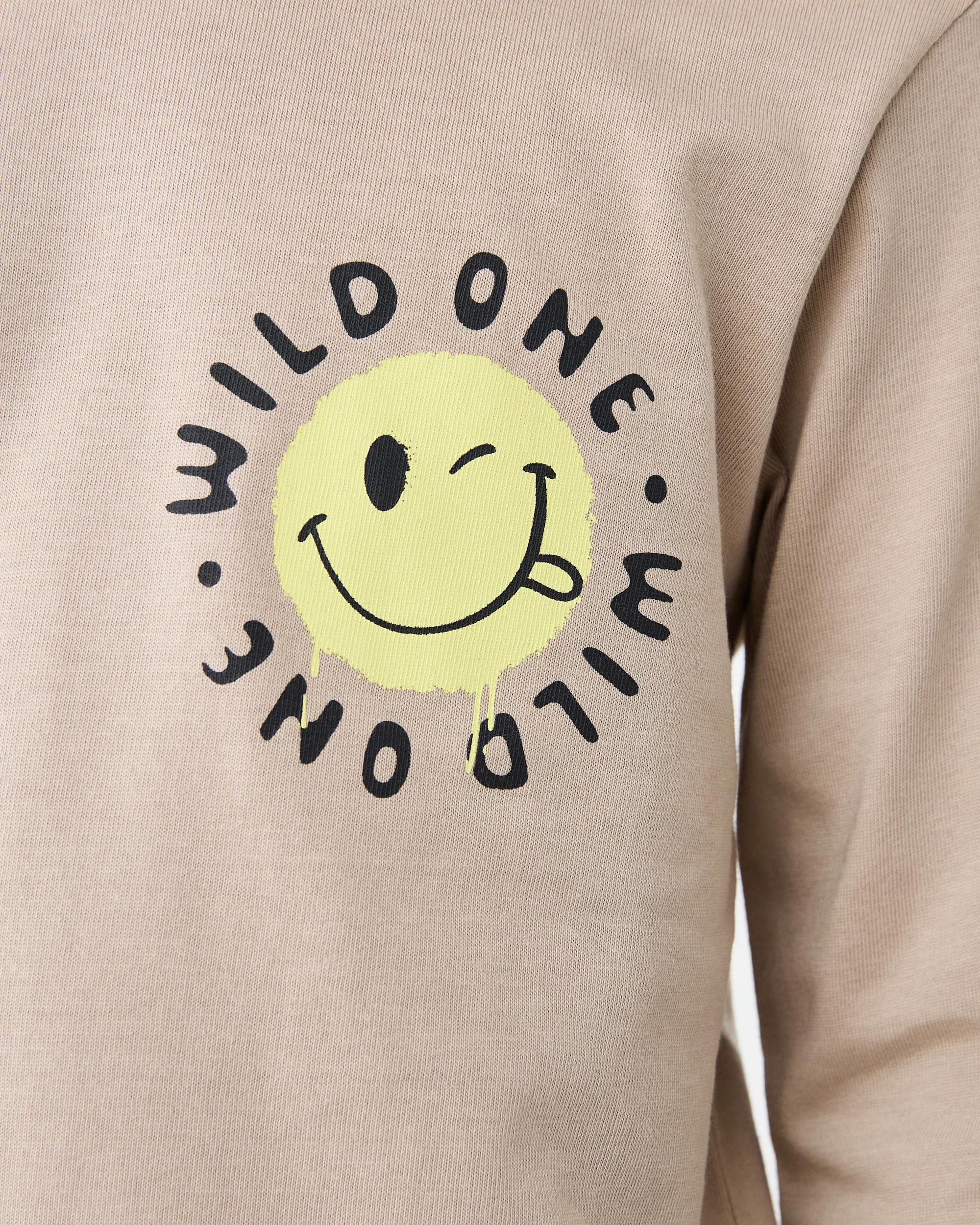 4 Long Sleeve Print T-shirt Brn Smile, 4 of 5