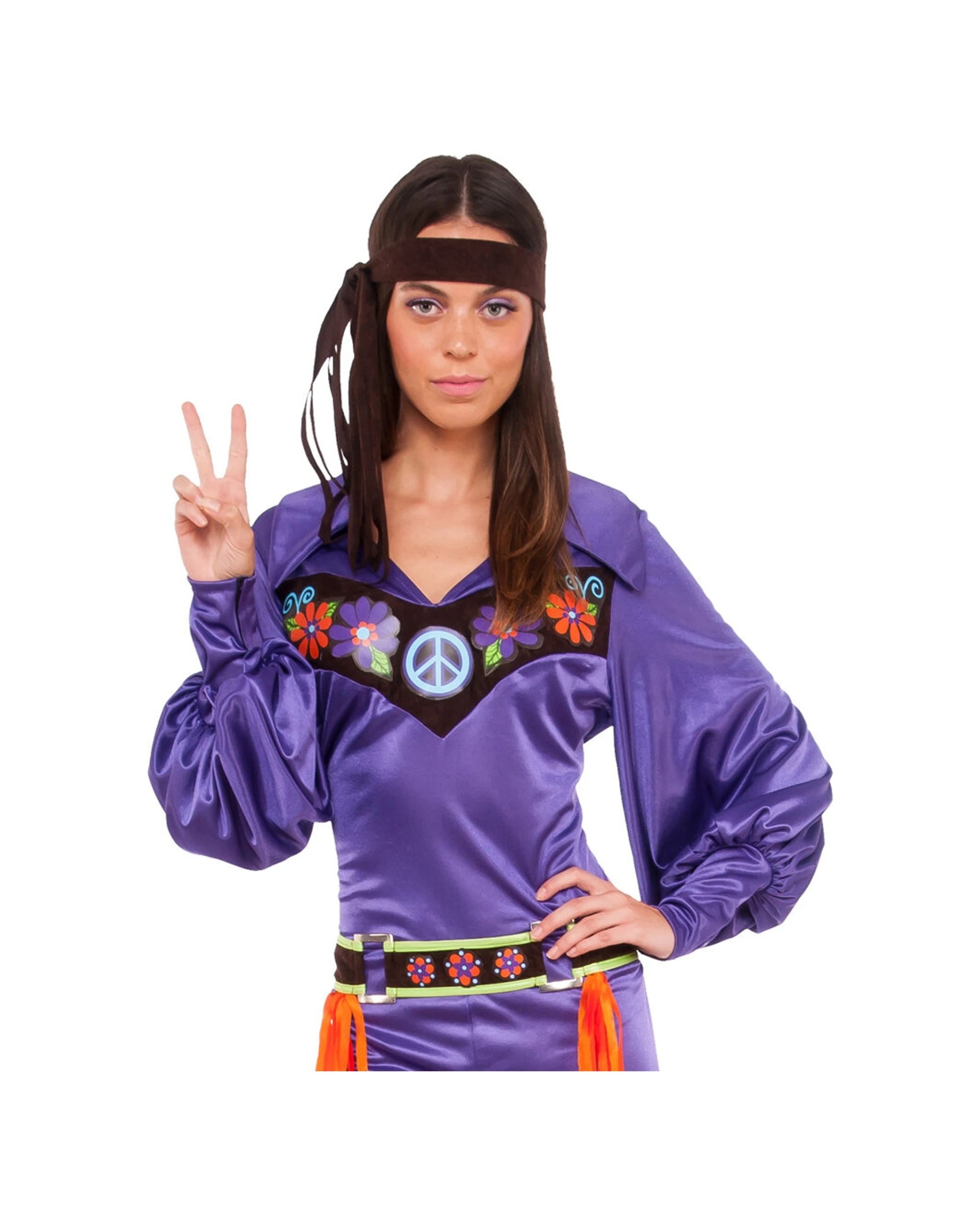 2 Rubies 70's Babe Hippie Retro Party Seventies Women Dress Up Costume Size S - Multi, 2 of 4