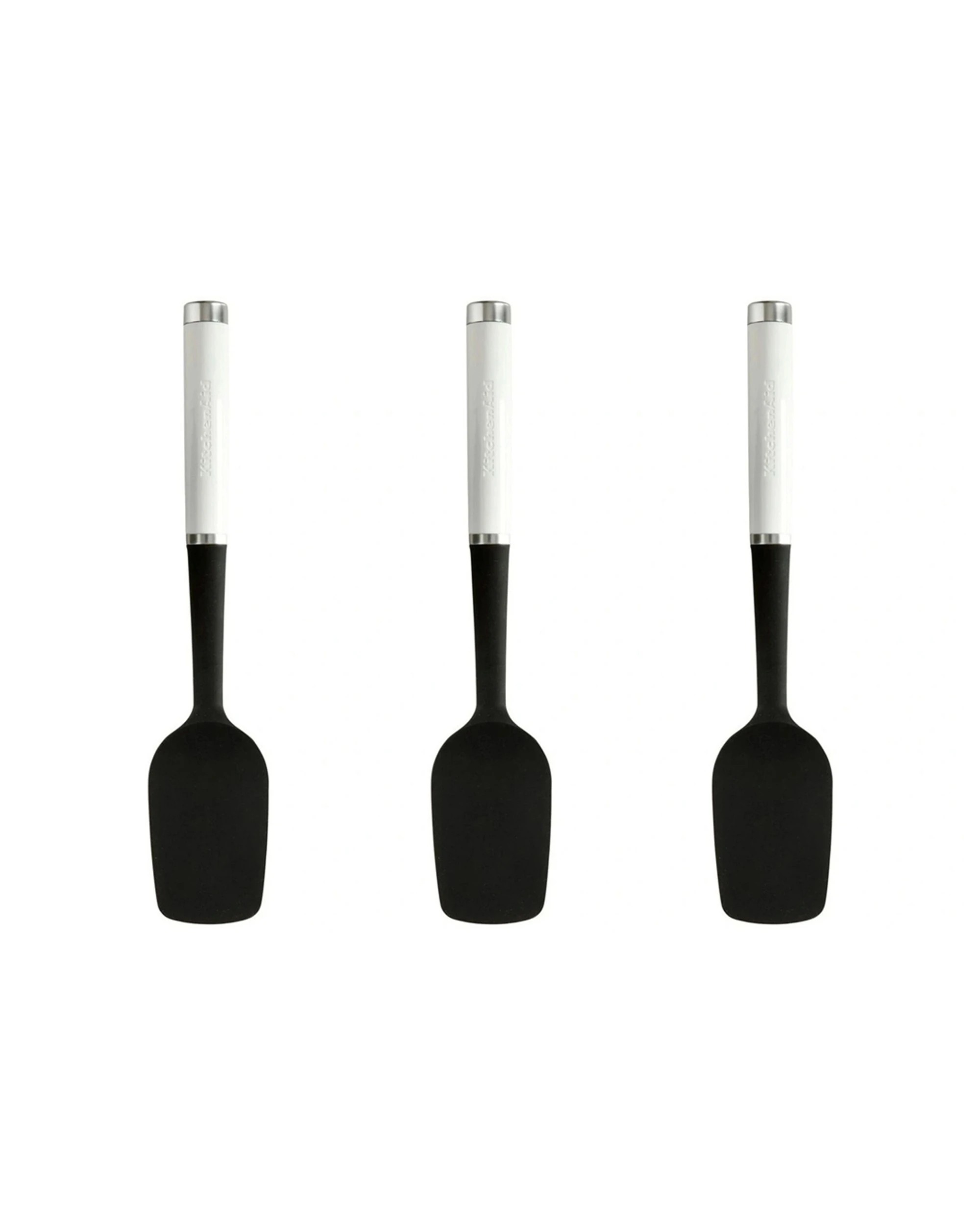 1 KitchenAid 3PK Spoon Spatula Stainless Steel Silicone 30cm Heat Resistant - Multi, 1 of 1