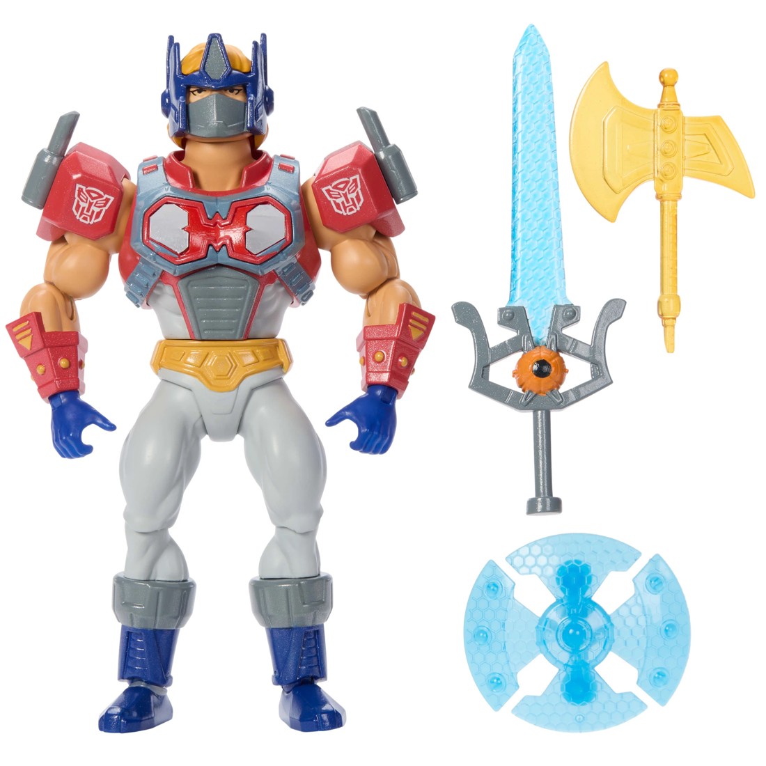 2 Masters of the Universe Origins and Transformers Optimus Prime Armor He-Man Figure, 2 of 6