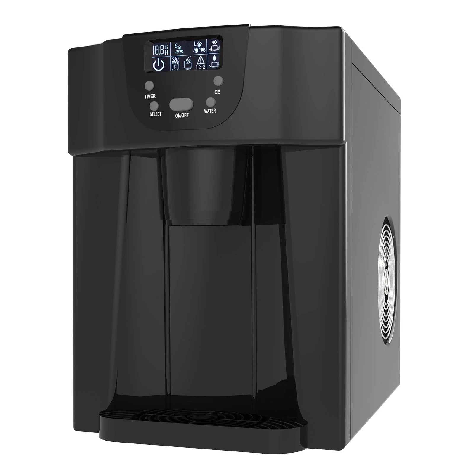 1 Advwin 2 in 1 Ice Cube Maker & Water Dispenser (Black), 1 of 8