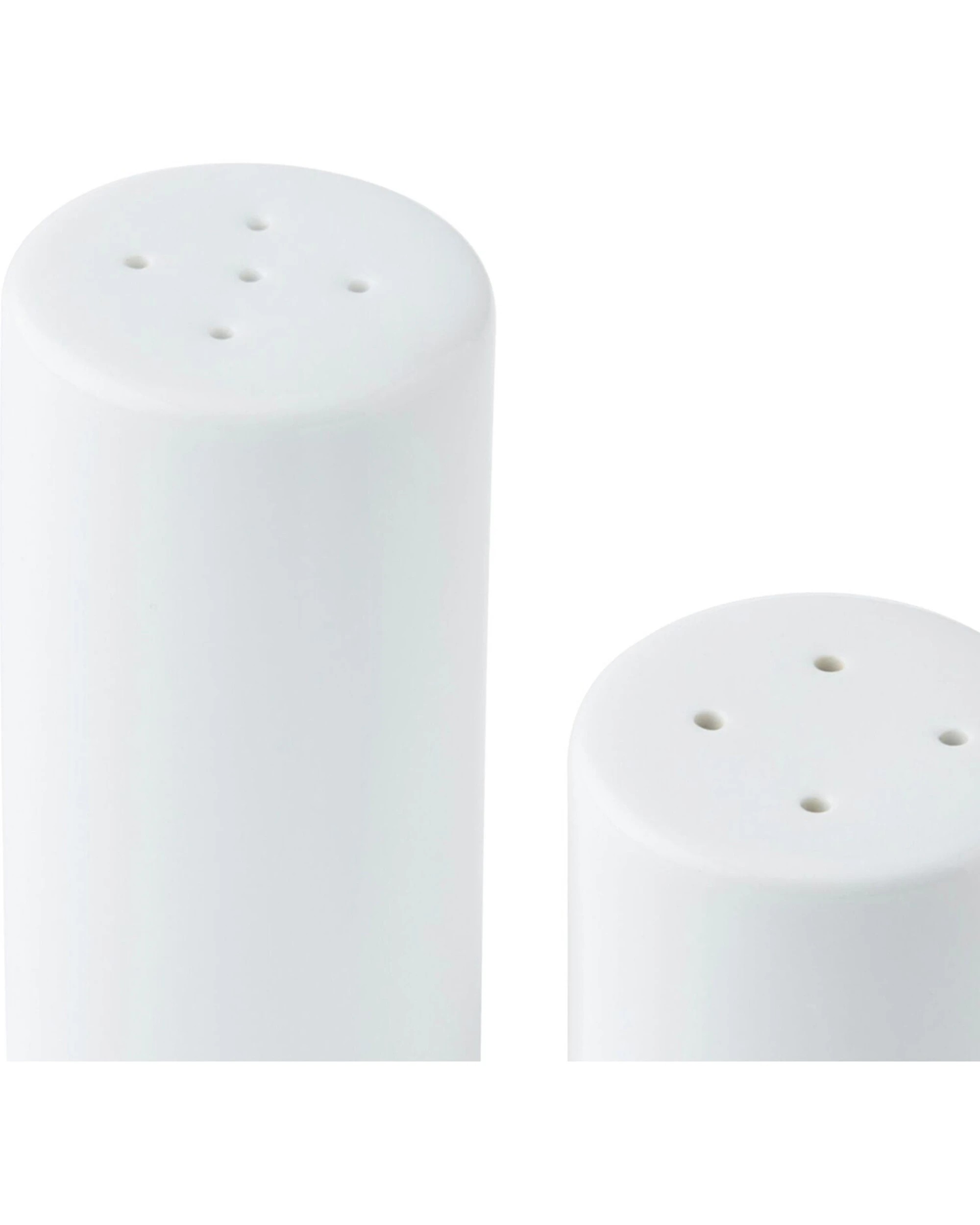 4 Mikasa 4pc Chalk Porcelain Salt and Pepper Shakers Kitchen Utensils Set - White, 4 of 8