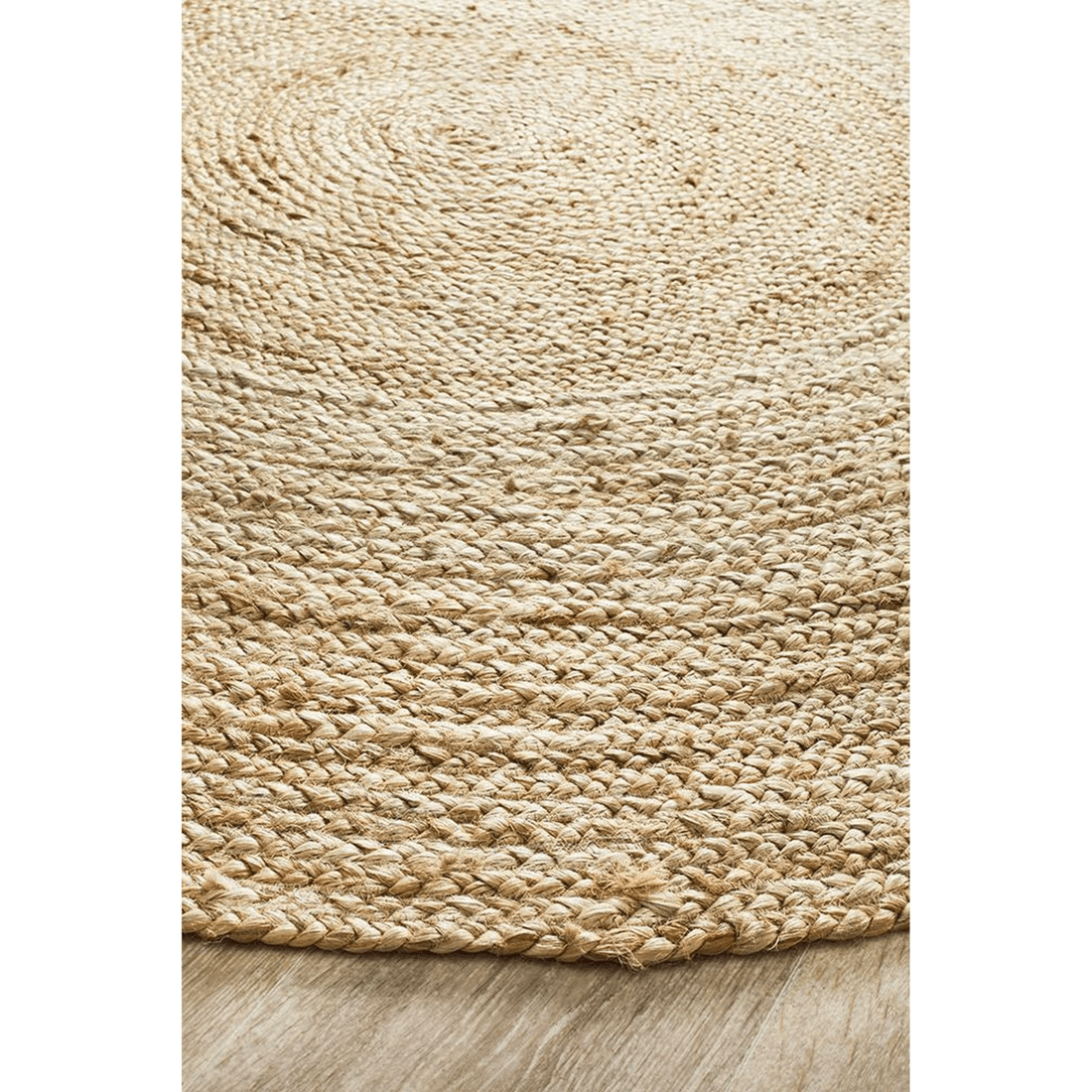 3 Rug Culture Atrium Polo Round Jute Rug, Natural Beige - Beige, 3 of 6
