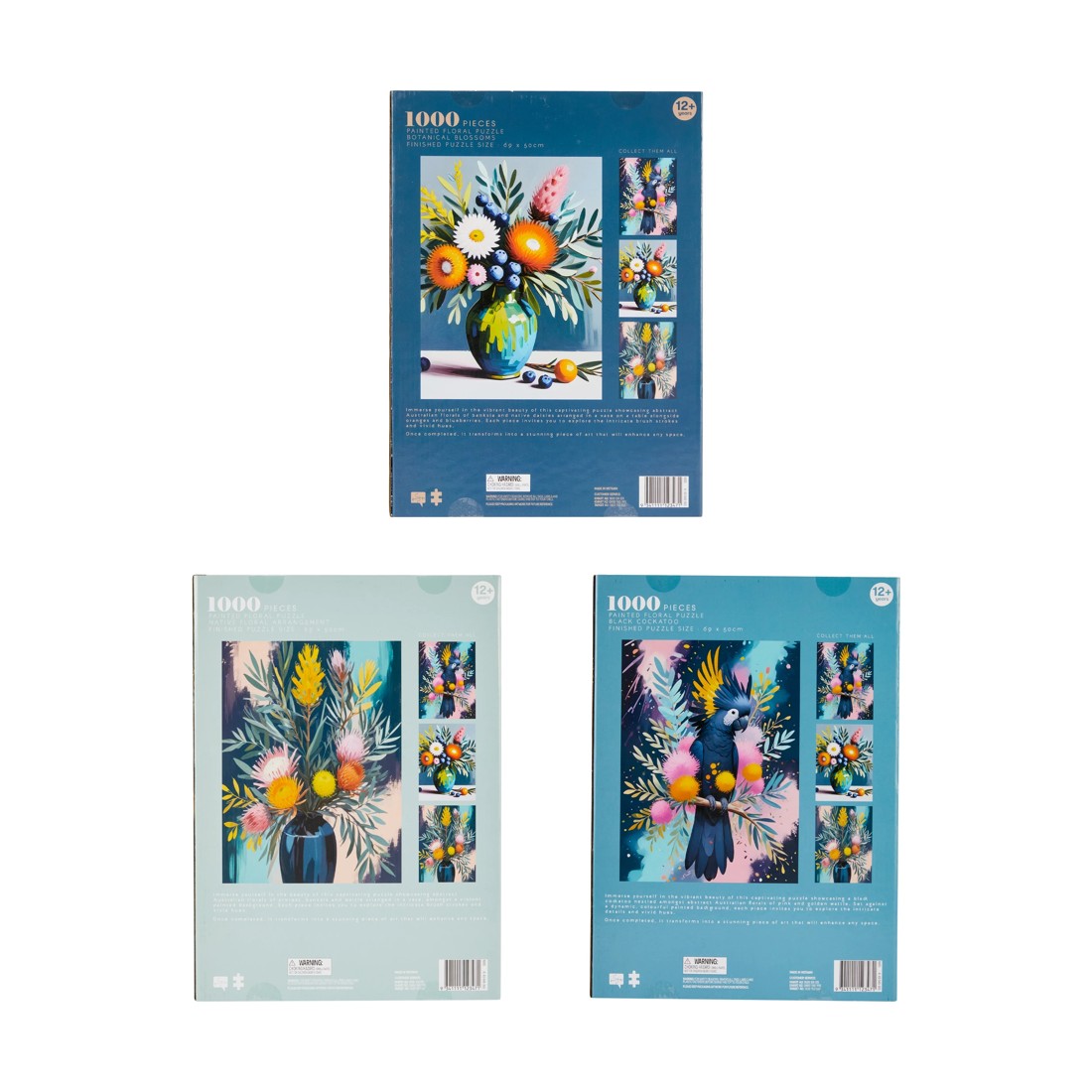 9 1000 Piece Painted Floral Puzzle - Assorted, 9 of 9