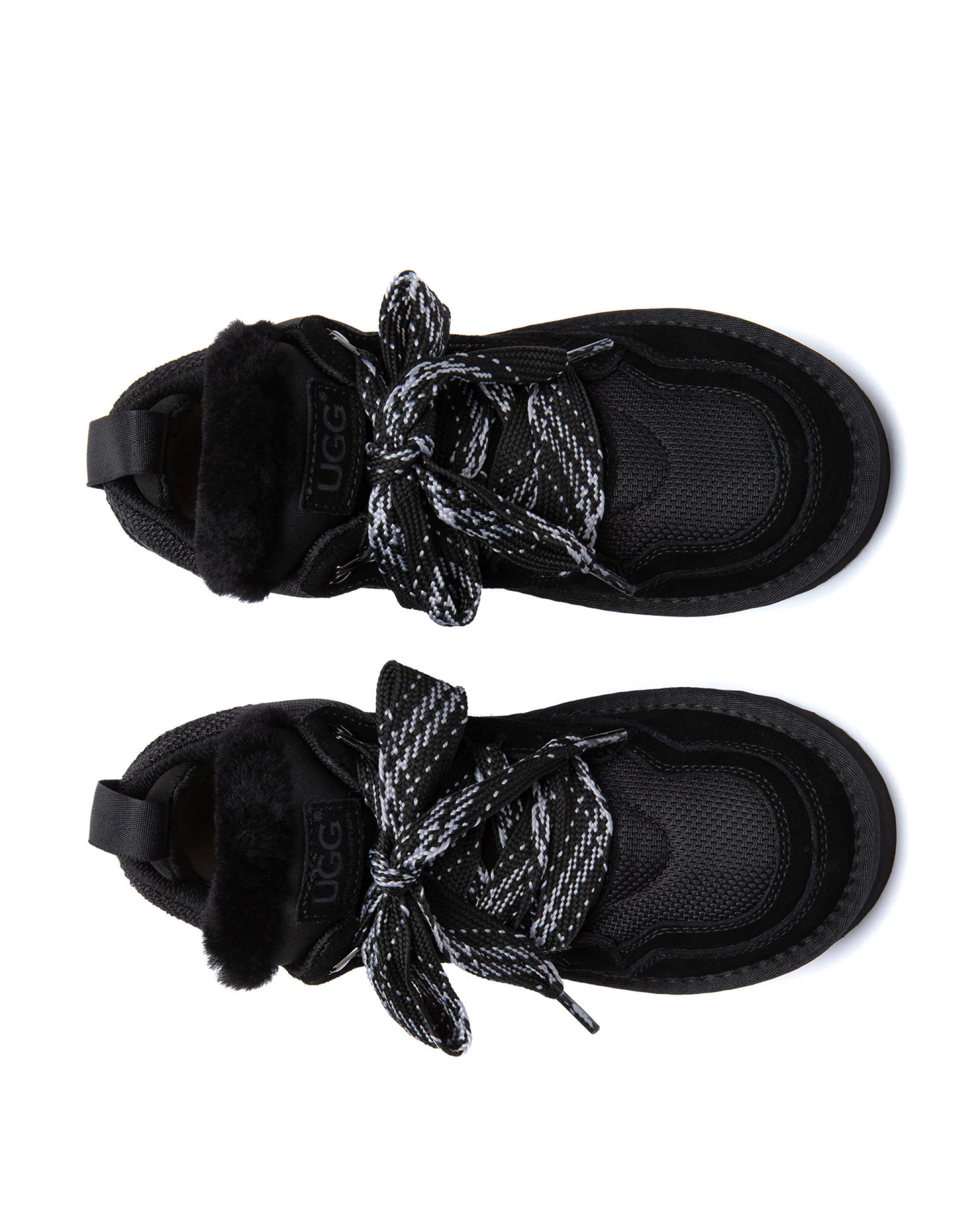 5 Australian Shepherd UGG Womens Parkyr Platform Sneakers BLACK, 5 of 5